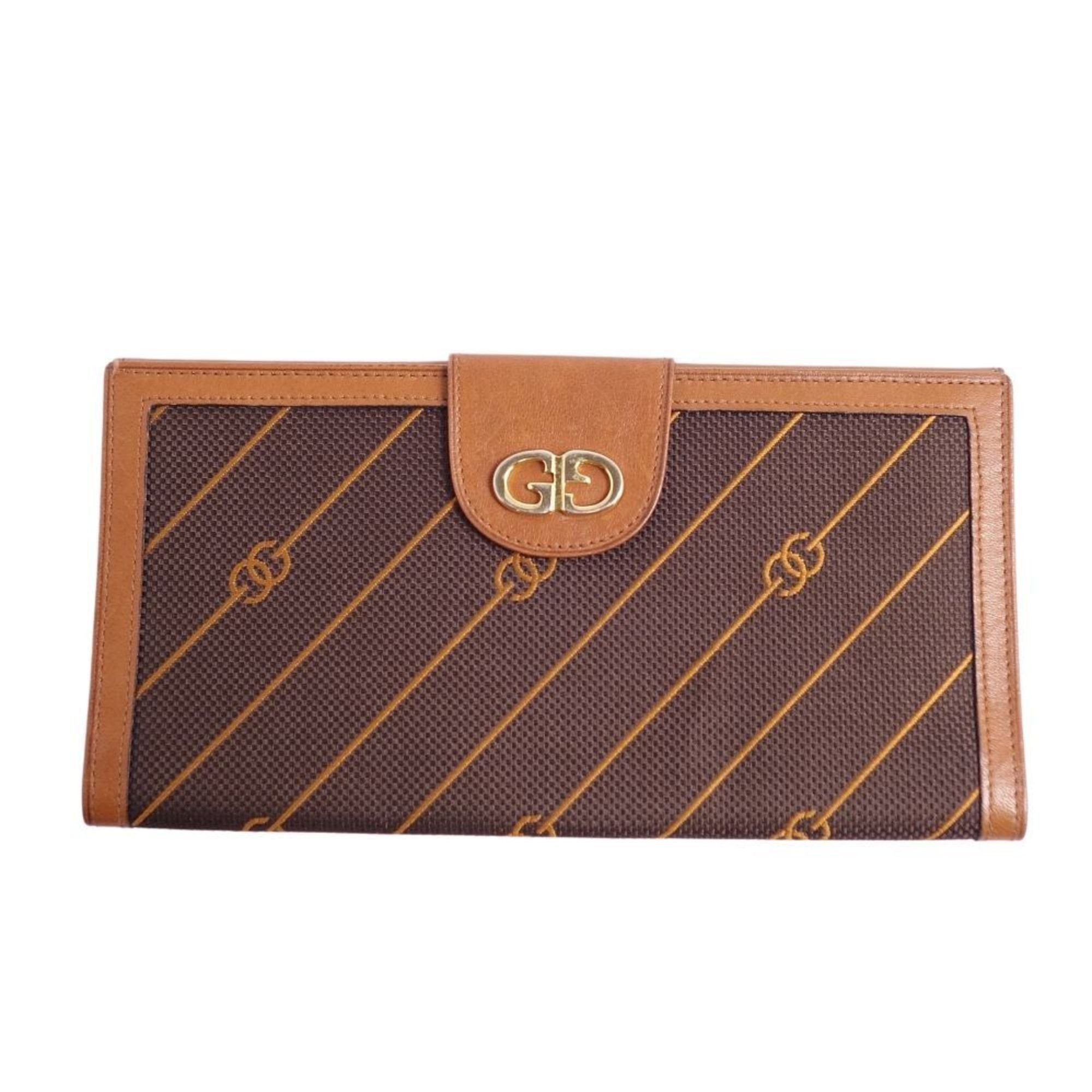 Gucci Brown Leather Long Bill Wallet Pony-style calfskin ref