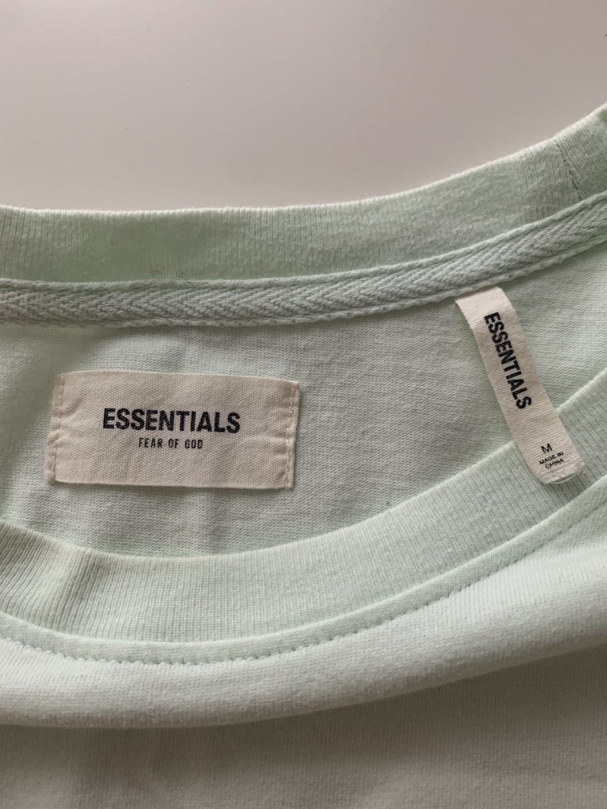 Fear of God FEAR OF GOD ESSENTIALS PALE MINT GREEN OVERSIZED T-SHIRT Size US M / EU 48-50 / 2 - 3 Thumbnail
