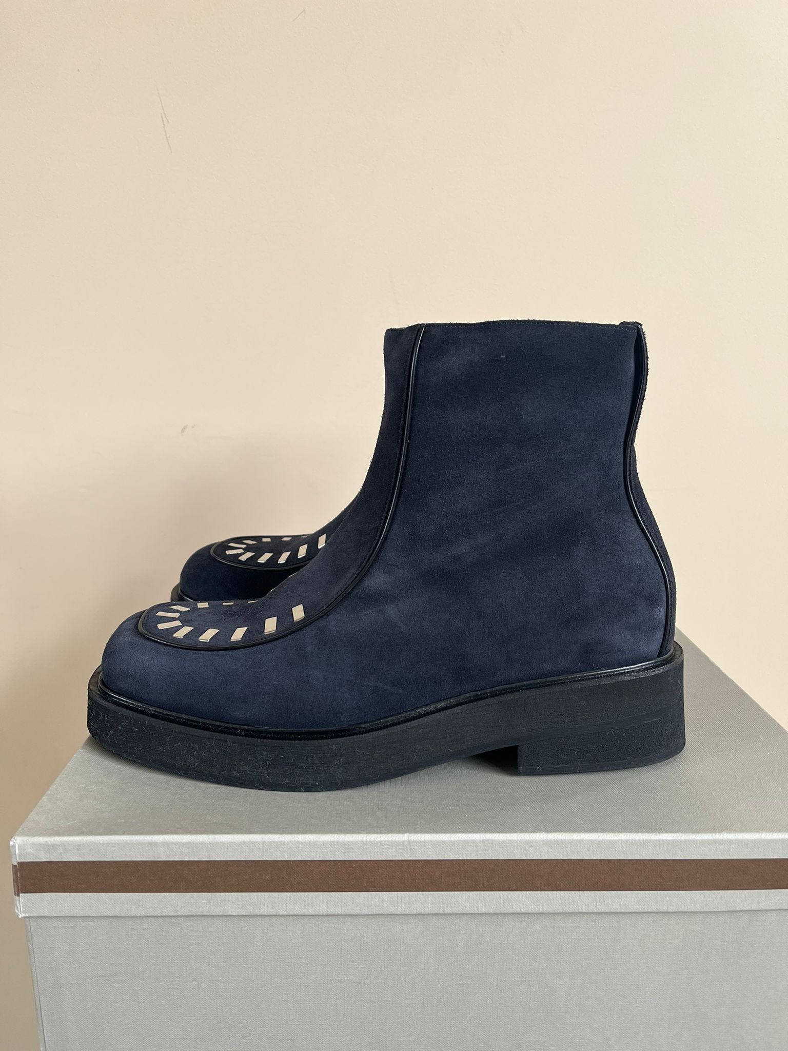 Marni Boots With Metal Toe Box Detail in Black Size US 12 / EU 45 - 12 Thumbnail