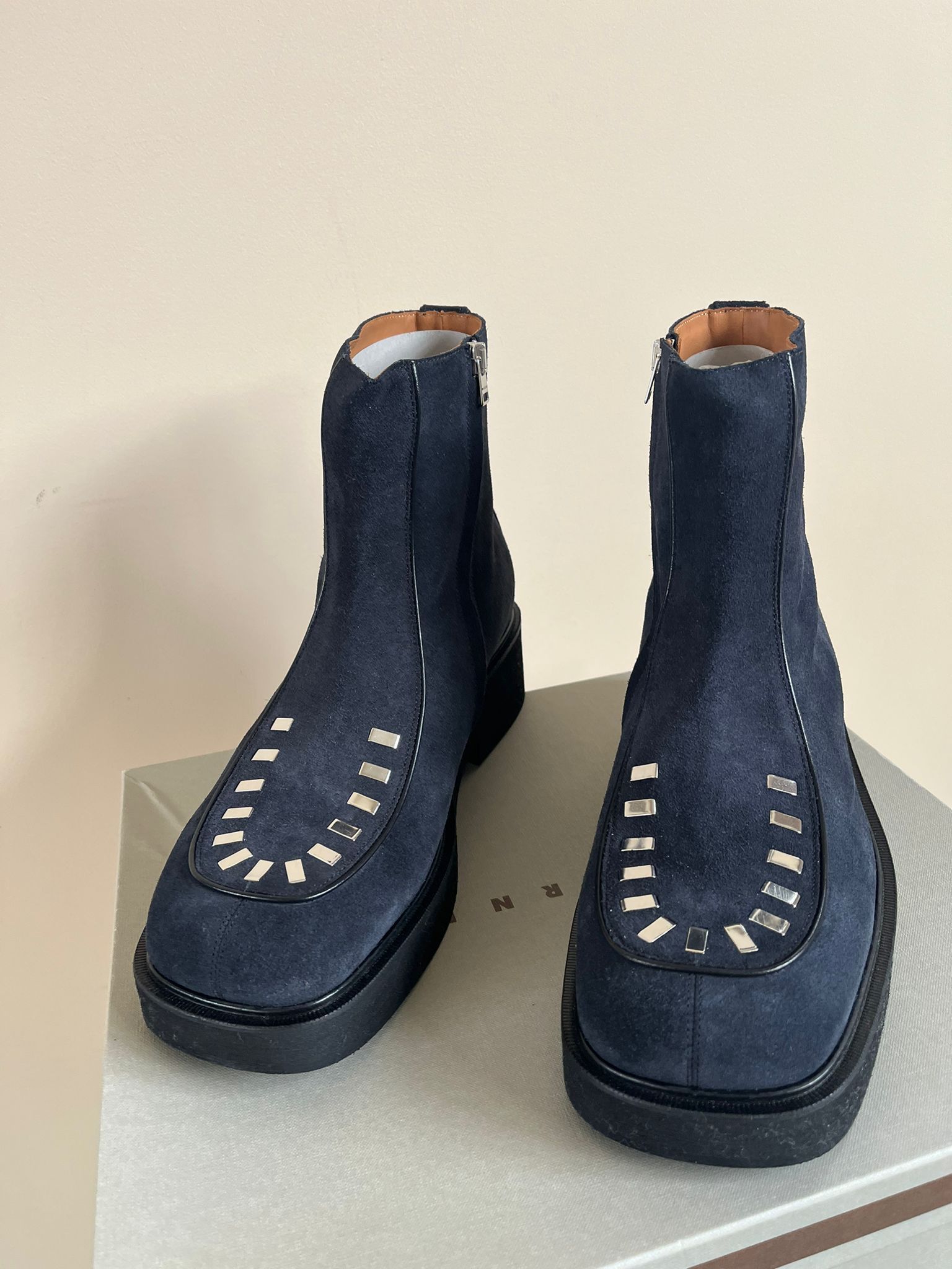 Marni Boots With Metal Toe Box Detail in Black Size US 12 / EU 45 - 6 Thumbnail