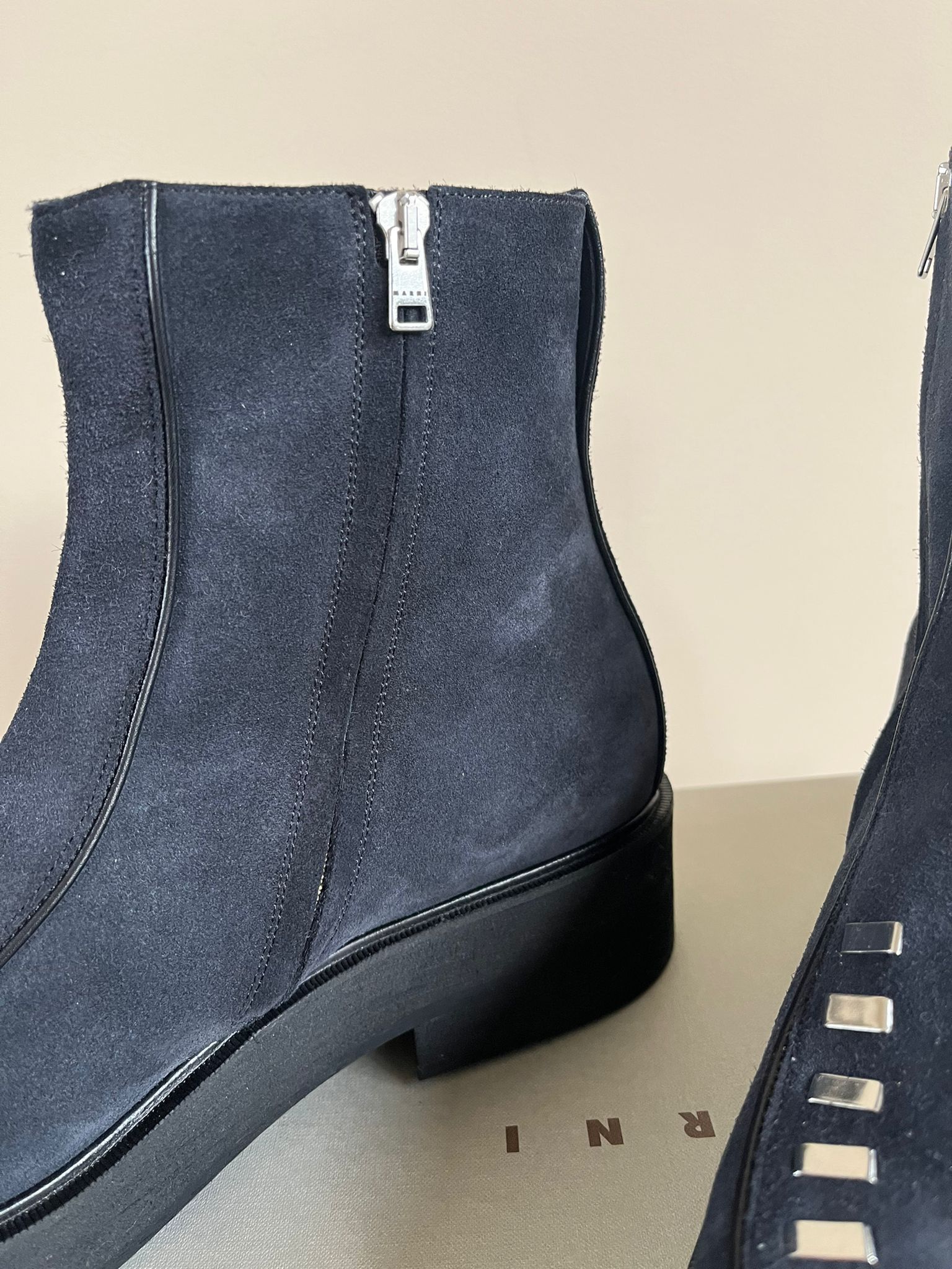 Marni Boots With Metal Toe Box Detail in Black Size US 12 / EU 45 - 10 Thumbnail