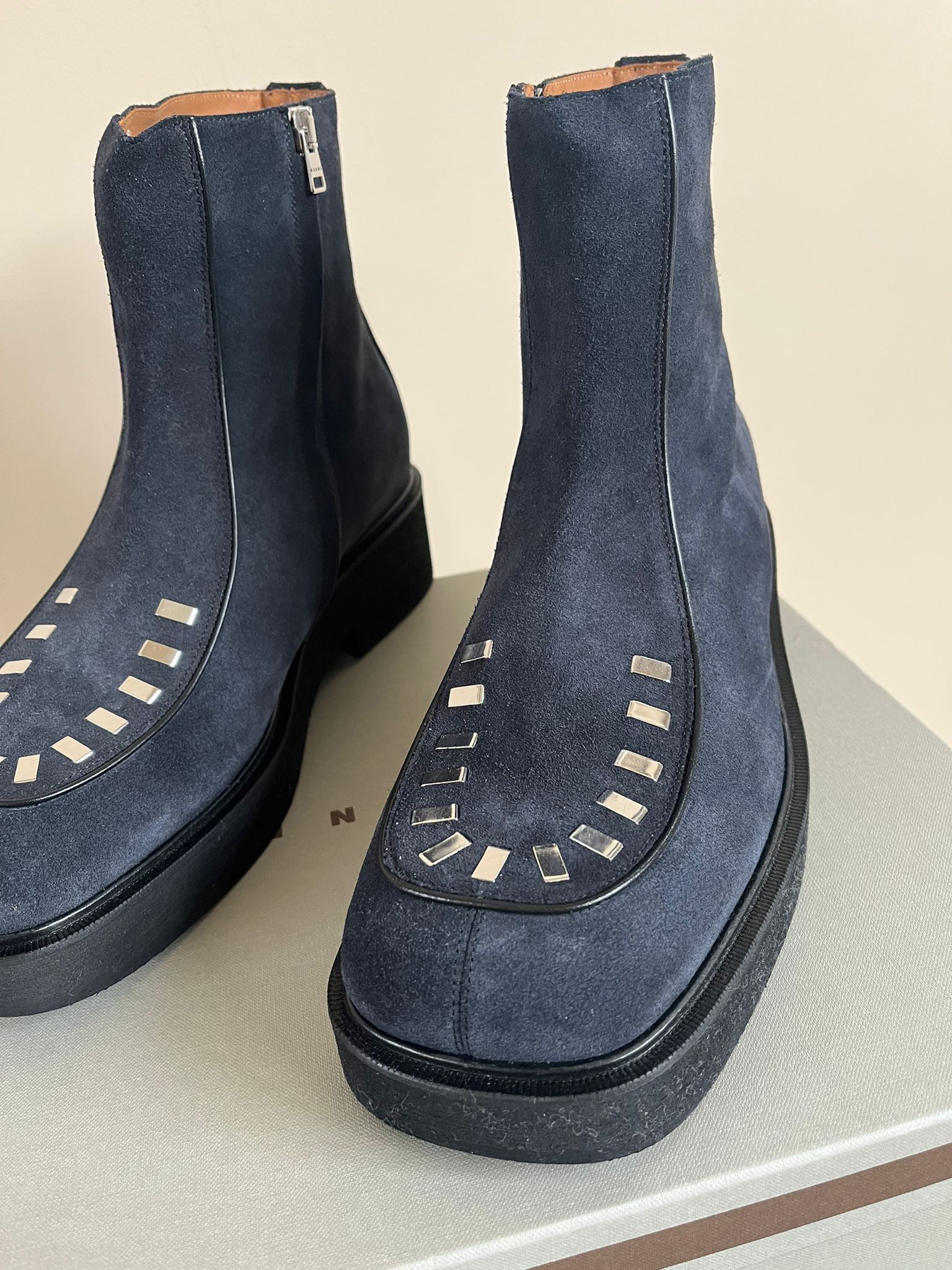 Marni Boots With Metal Toe Box Detail in Black Size US 12 / EU 45 - 5 Thumbnail