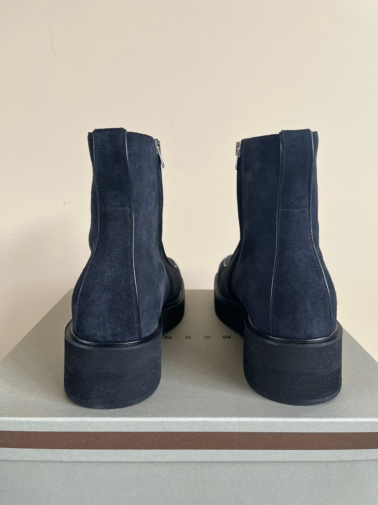 Marni Boots With Metal Toe Box Detail in Black Size US 12 / EU 45 - 14 Thumbnail