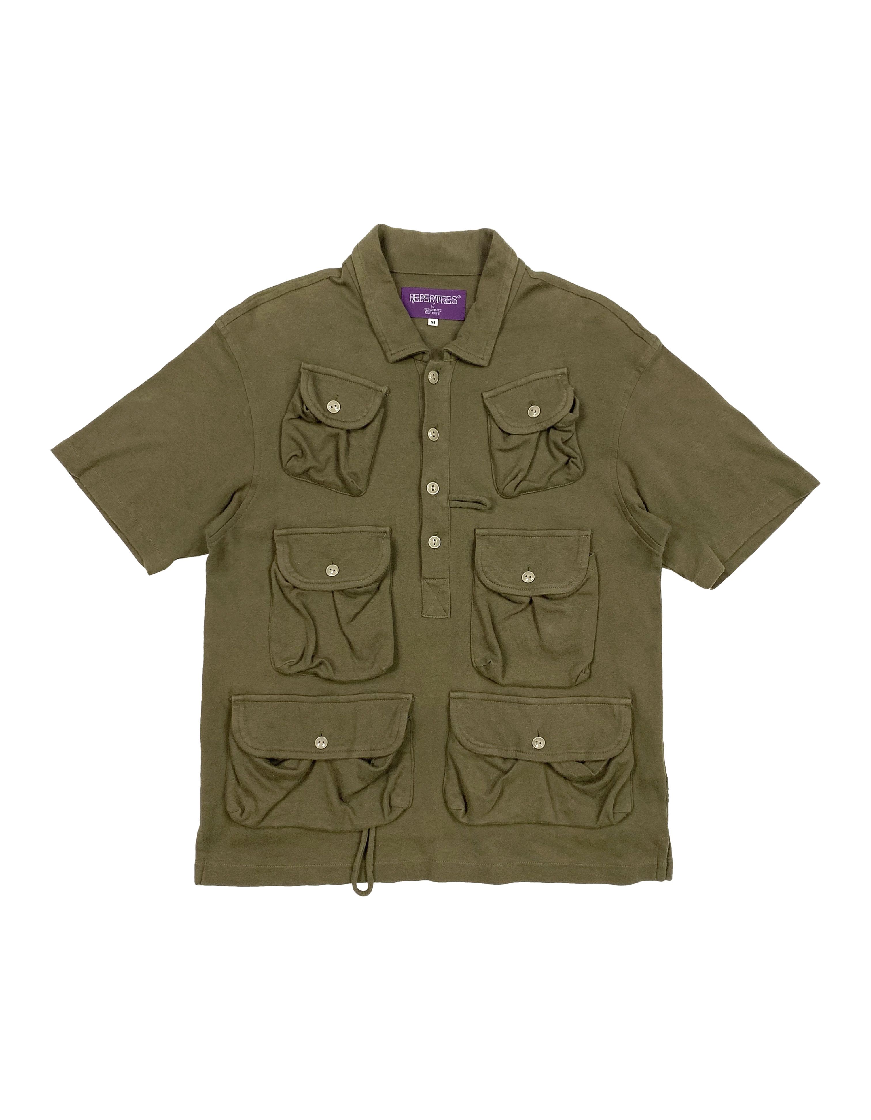 Nepenthes Vintage Cargo / Fishing Polo Shirt Size US M / EU 48-50 / 2 - 1 Thumbnail