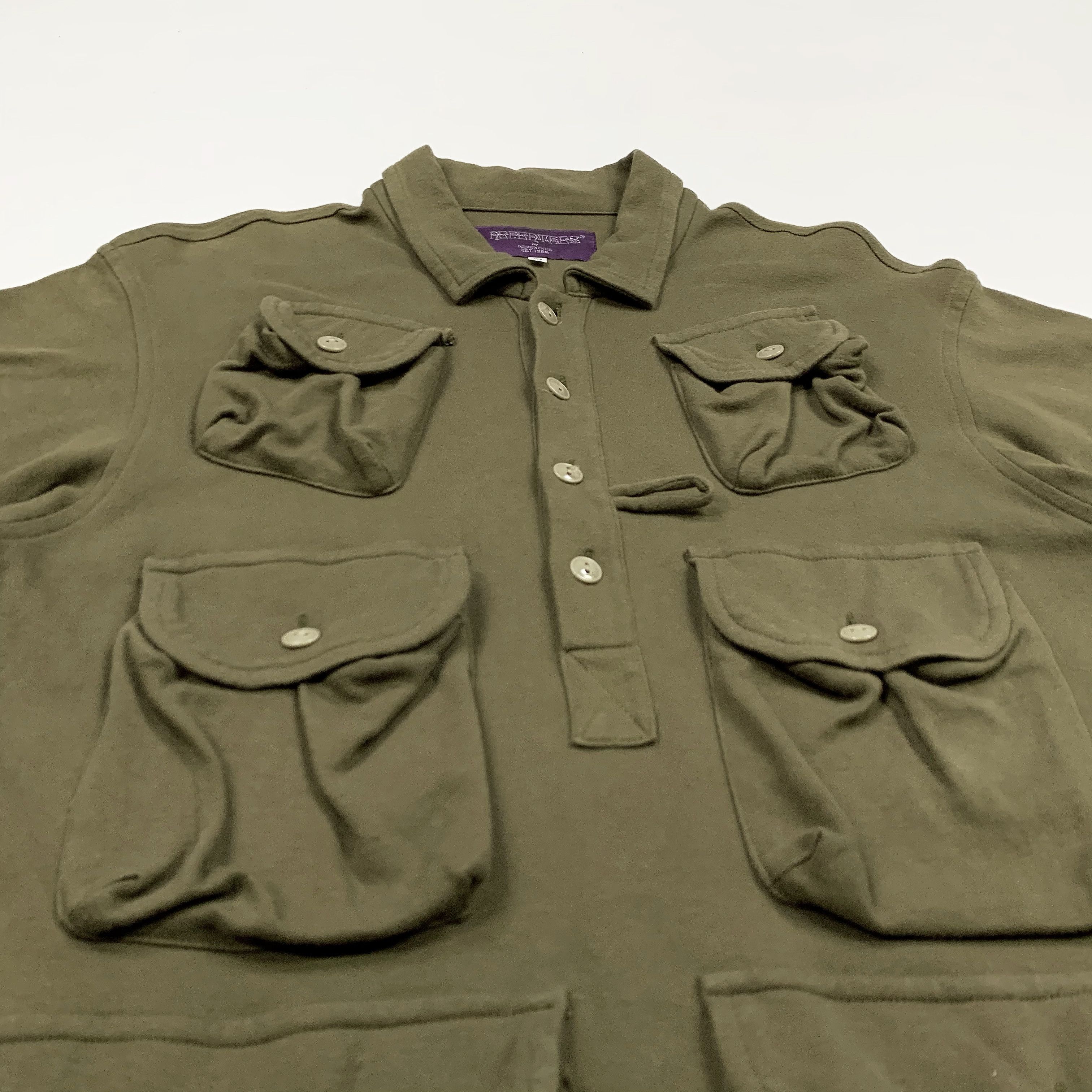 Nepenthes Vintage Cargo / Fishing Polo Shirt Size US M / EU 48-50 / 2 - 3 Thumbnail