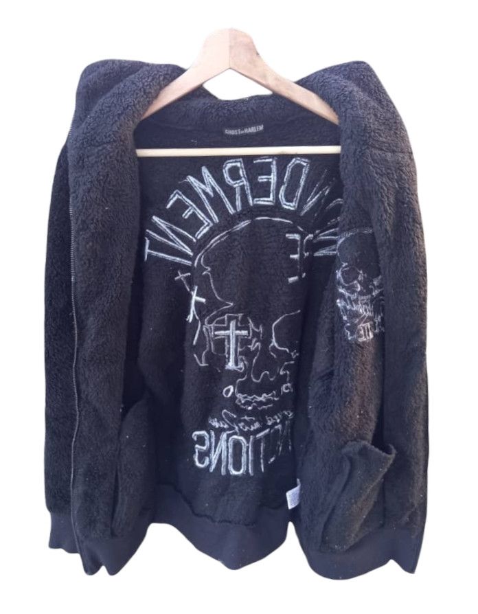 Japanese Brand Ghost of Harlem Fleece Hoodie Size US M / EU 48-50 / 2 - 6 Thumbnail