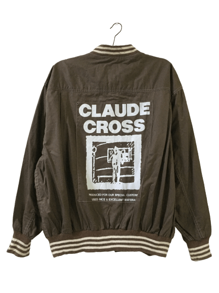 image of Claude Cross Varsity Jacket in Brown, Men's (Size Large)