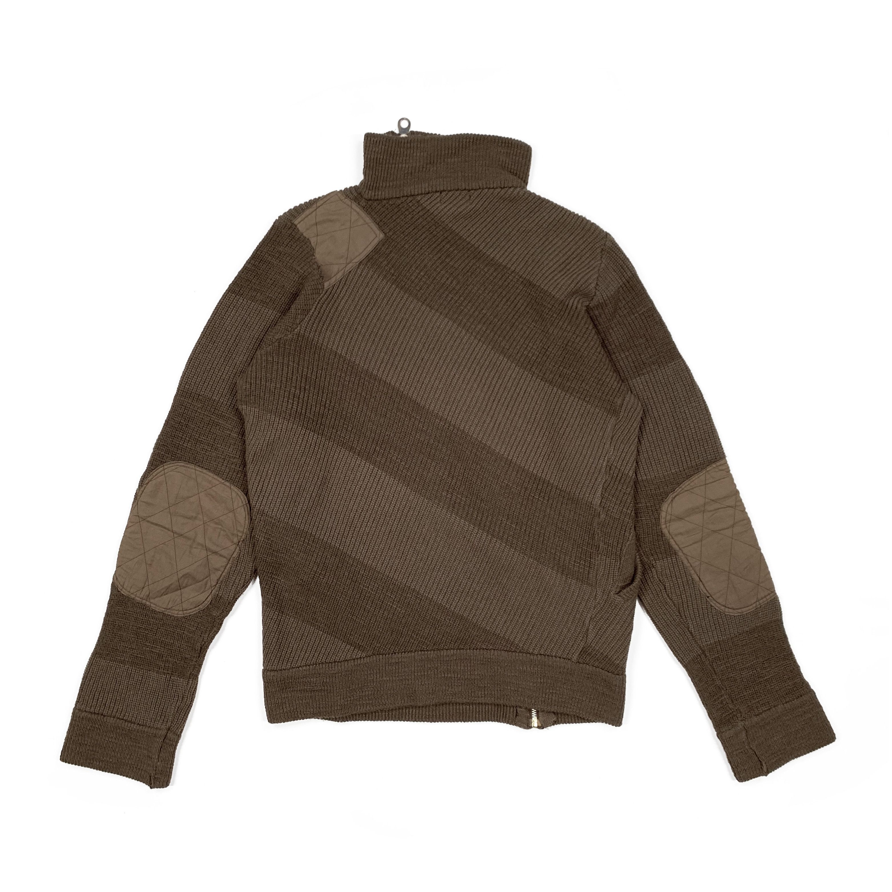 Maison MIHARA YASUHIRO Early Asymmetrical Striped Knit Sweater / Jacket Mihara Size US M / EU 48-50 / 2 - 2 Thumbnail