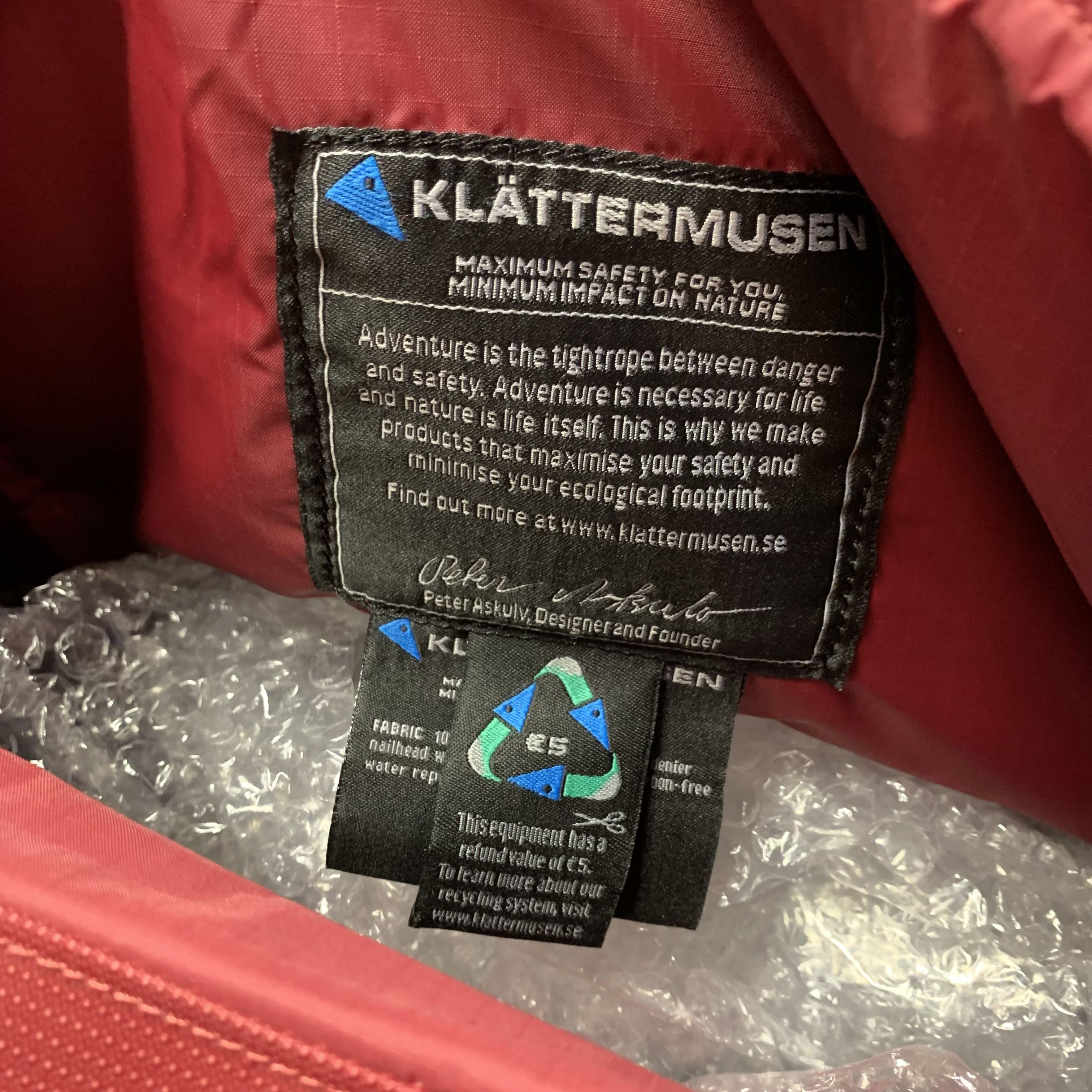 Klattermusen Fenja Tech Messenger Bag (NEW) Size ONE SIZE - 16 Thumbnail
