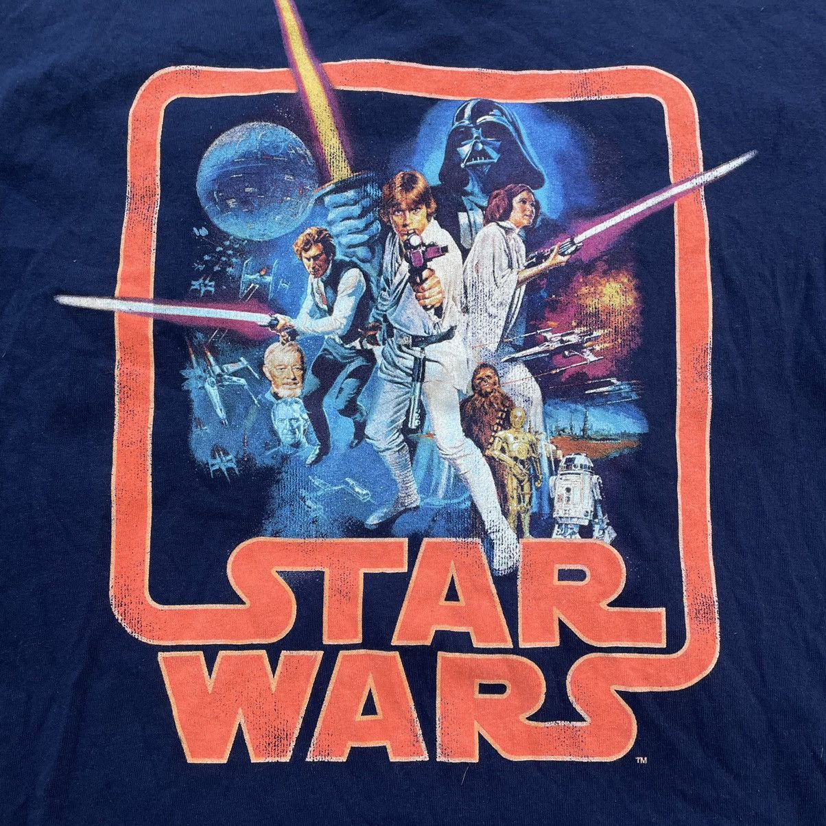Vintage Vintage Y2K Star Wars Graphic Tee Navy Streetwear Baggy M Size US M / EU 48-50 / 2 - 4 Thumbnail
