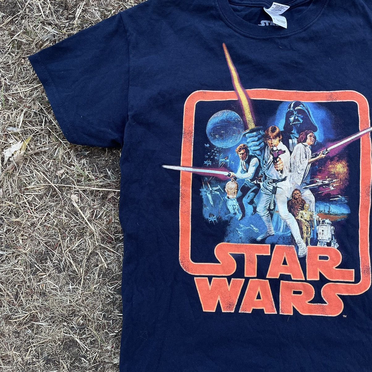 Vintage Vintage Y2K Star Wars Graphic Tee Navy Streetwear Baggy M Size US M / EU 48-50 / 2 - 3 Thumbnail
