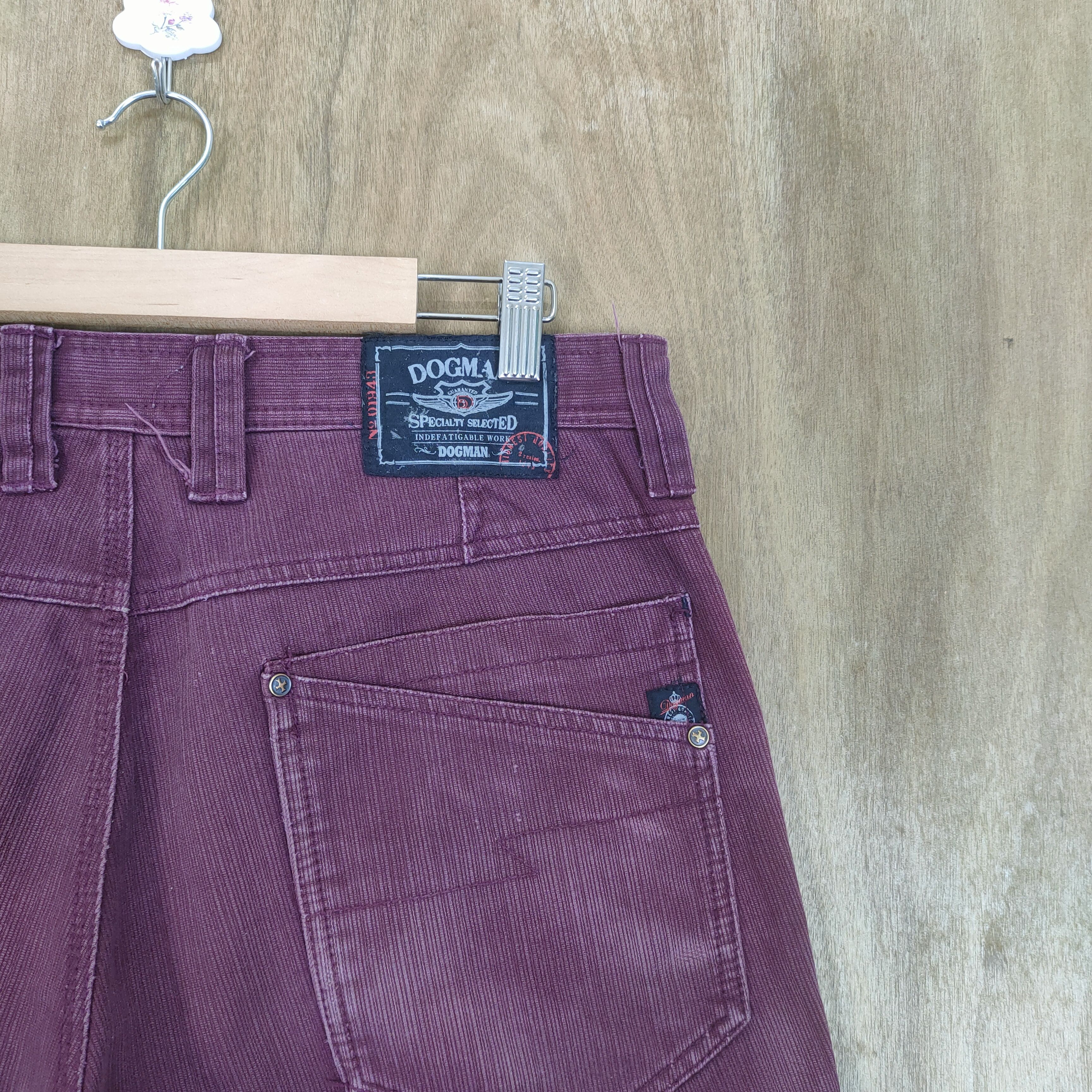 Japanese Brand VINTAGE DOGMAN FADED MAROON BAGGY CARGO PANTS Size US 34 / EU 50 - 11 Thumbnail