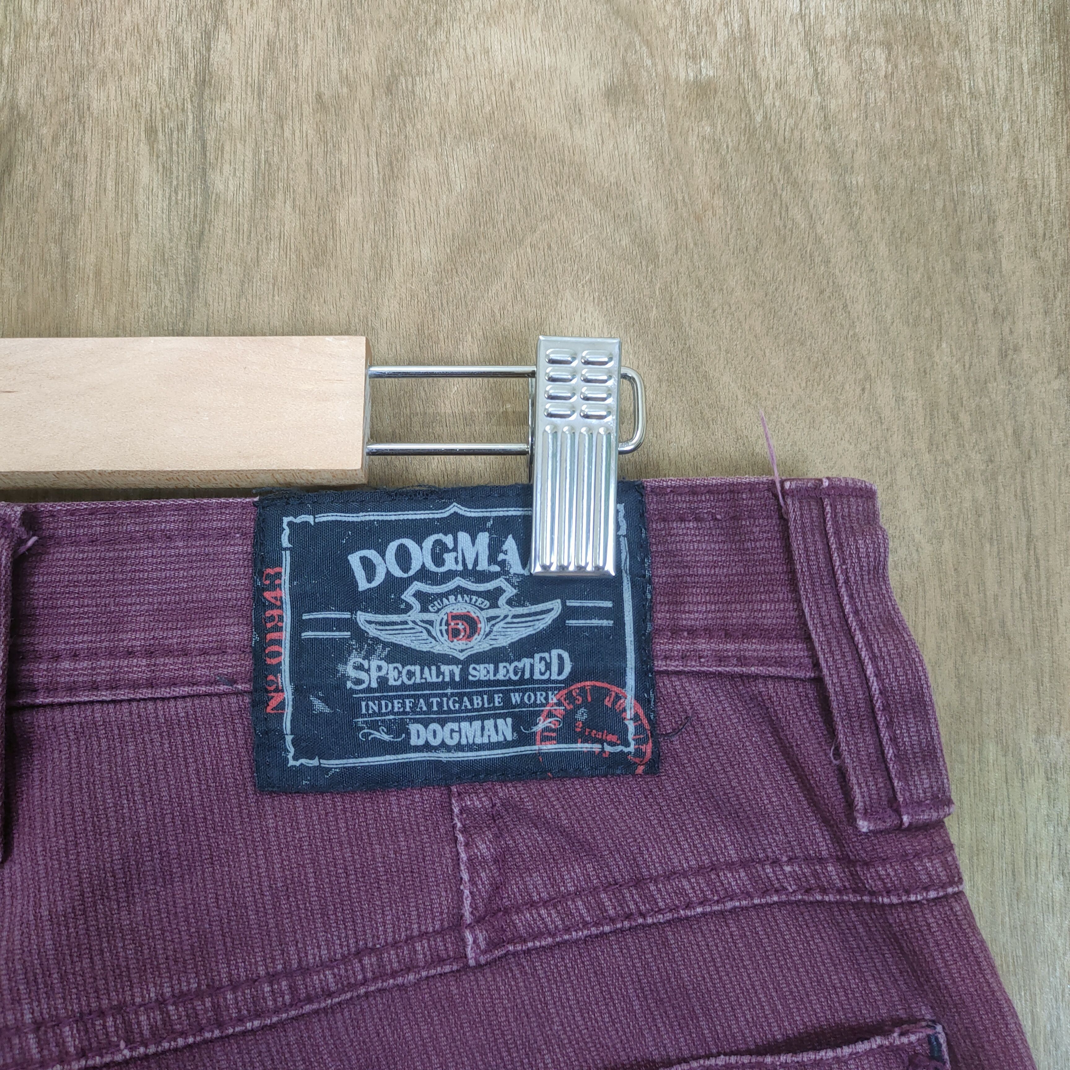 Japanese Brand VINTAGE DOGMAN FADED MAROON BAGGY CARGO PANTS Size US 34 / EU 50 - 13 Thumbnail