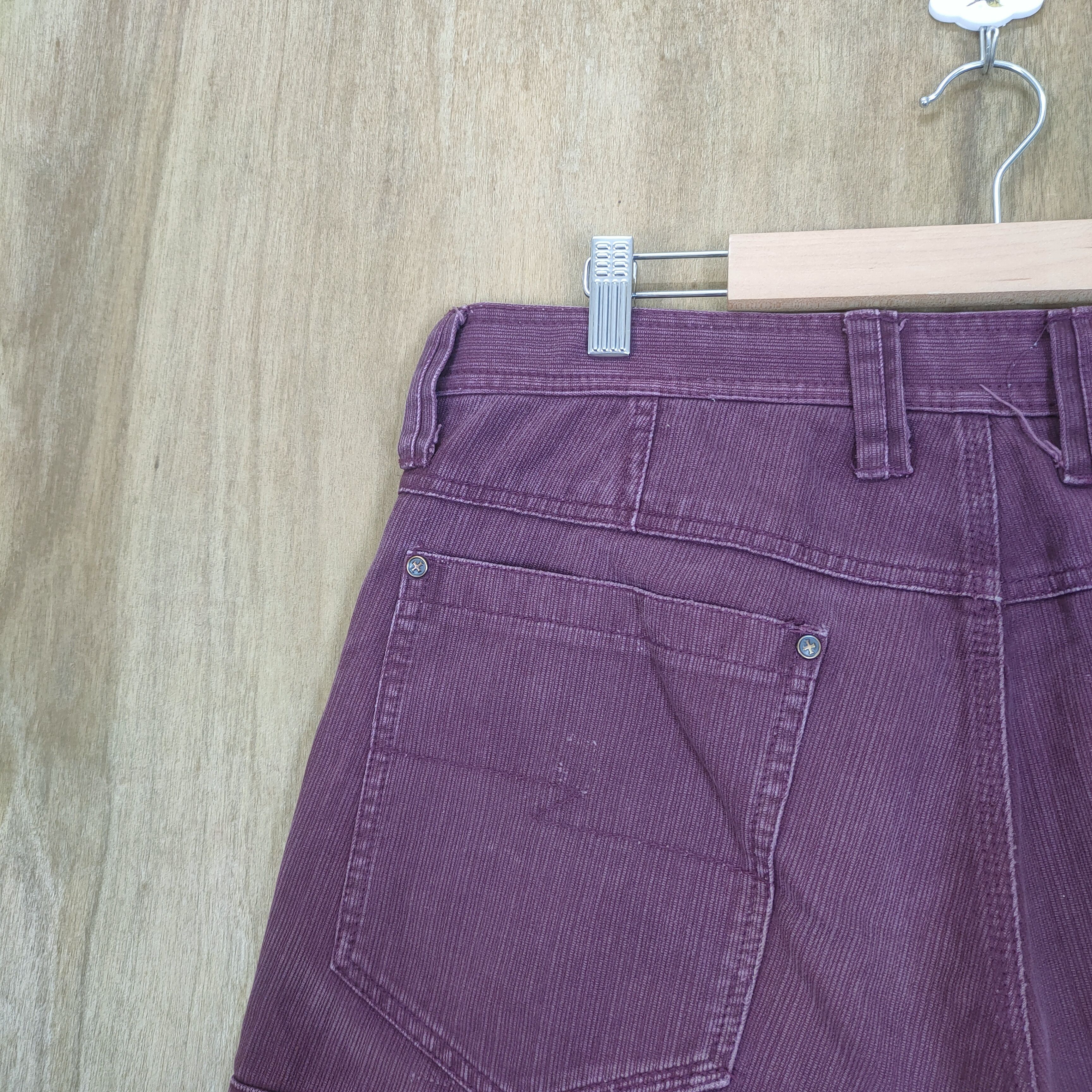 Japanese Brand VINTAGE DOGMAN FADED MAROON BAGGY CARGO PANTS Size US 34 / EU 50 - 12 Thumbnail