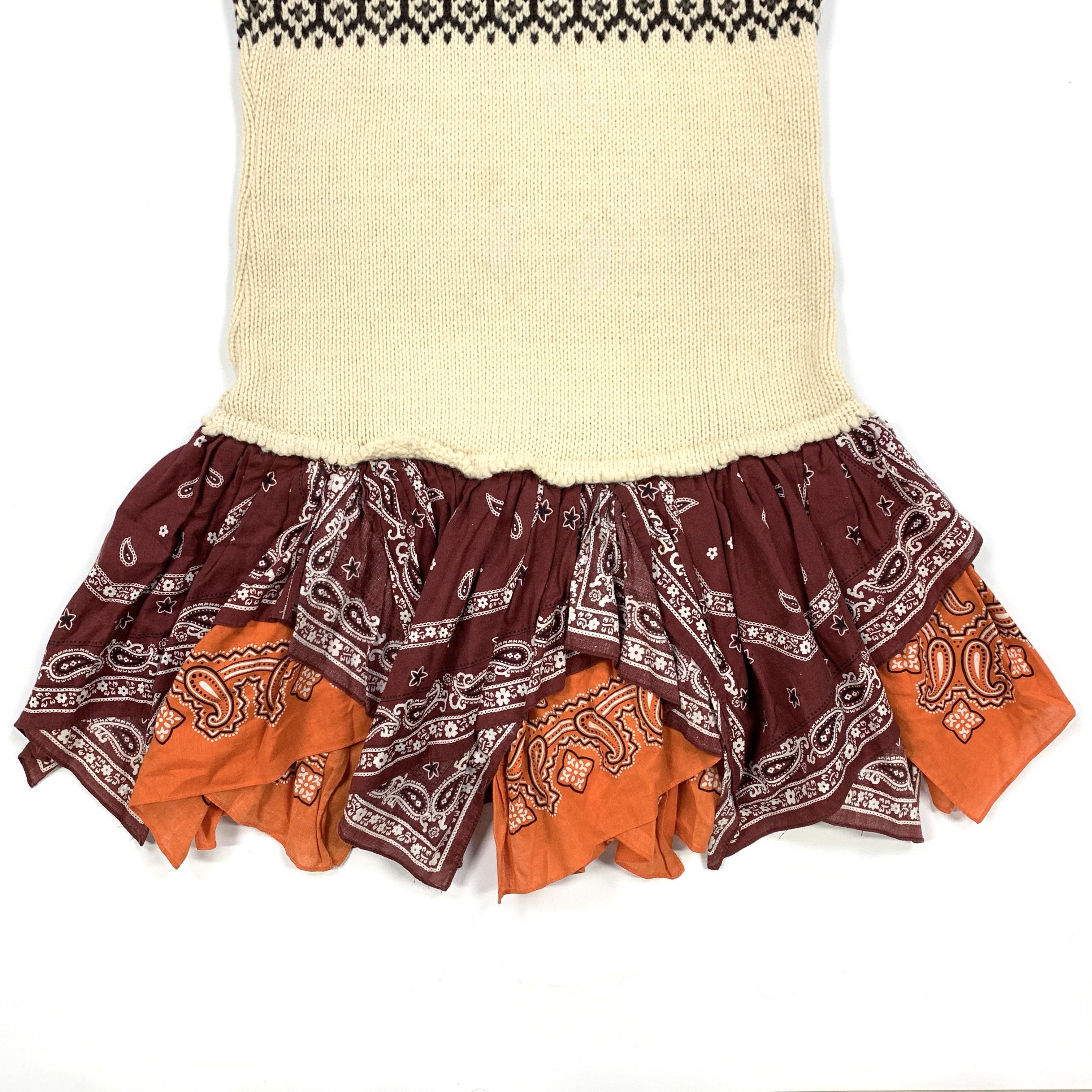 Comme des Garcons 2004 Knit Bandana Reconstructed Dress Size M / US 6-8 / IT 42-44 - 3 Thumbnail