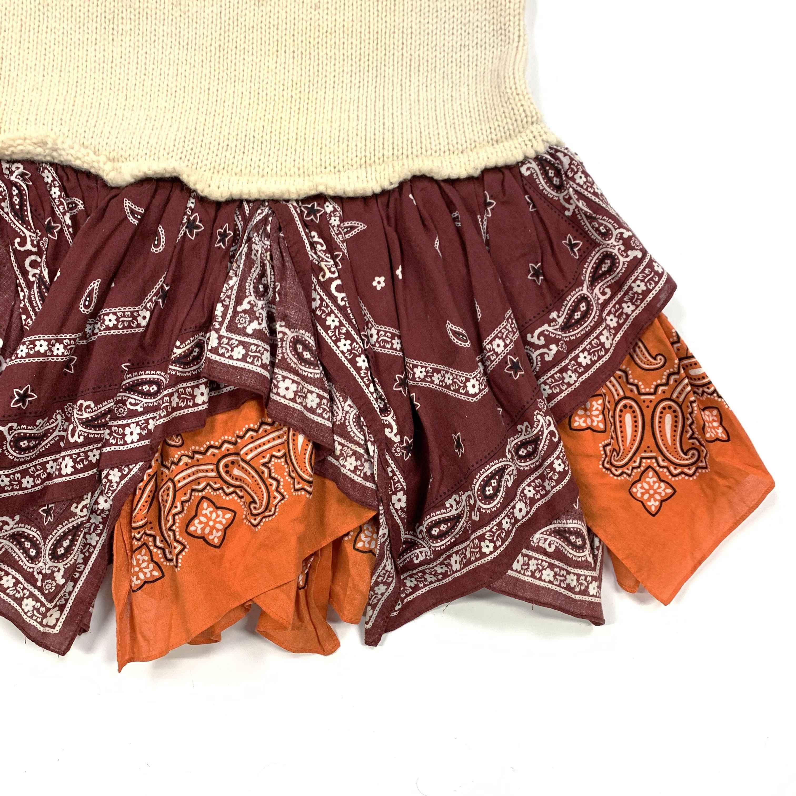 Comme des Garcons 2004 Knit Bandana Reconstructed Dress Size M / US 6-8 / IT 42-44 - 4 Thumbnail
