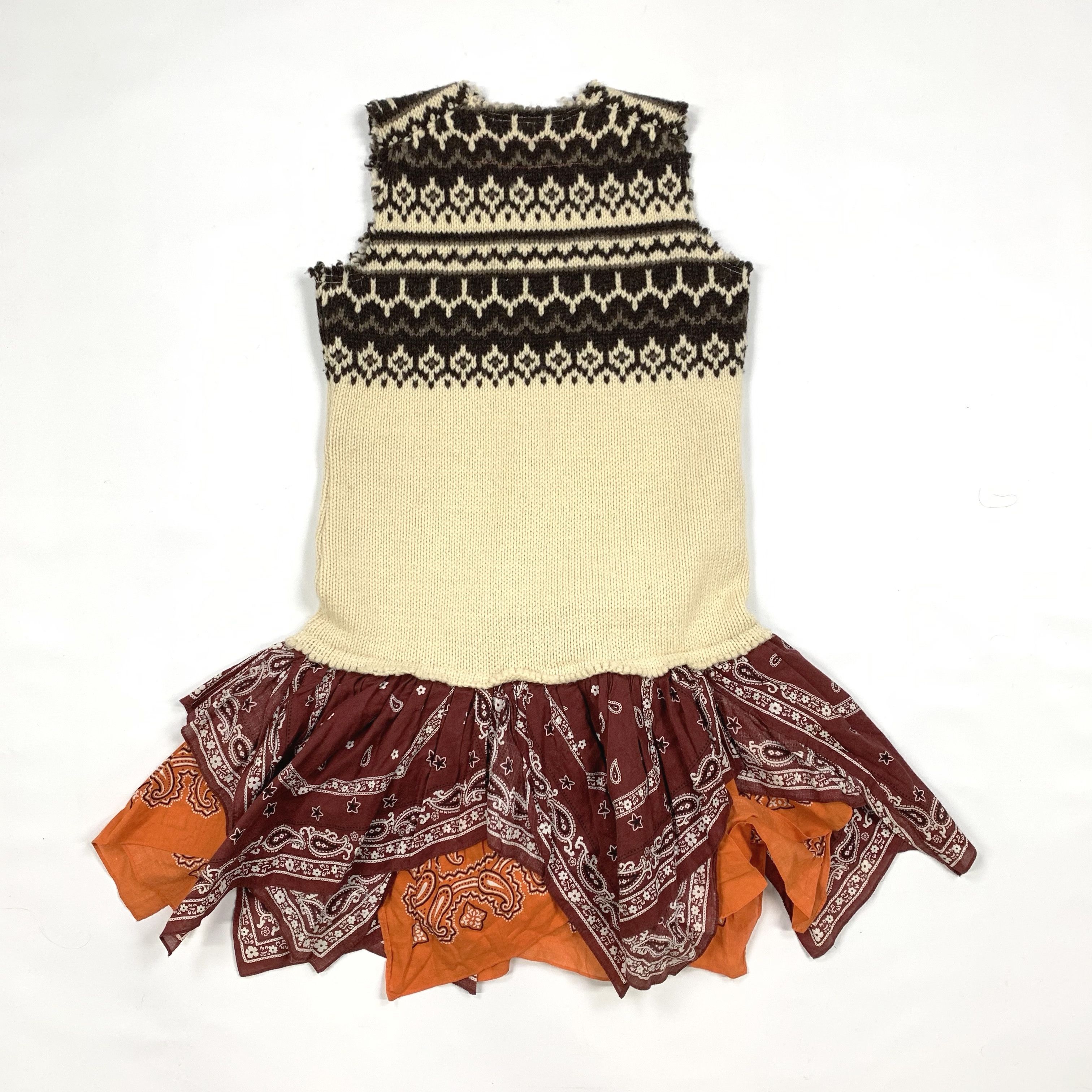 Comme des Garcons 2004 Knit Bandana Reconstructed Dress Size M / US 6-8 / IT 42-44 - 7 Thumbnail