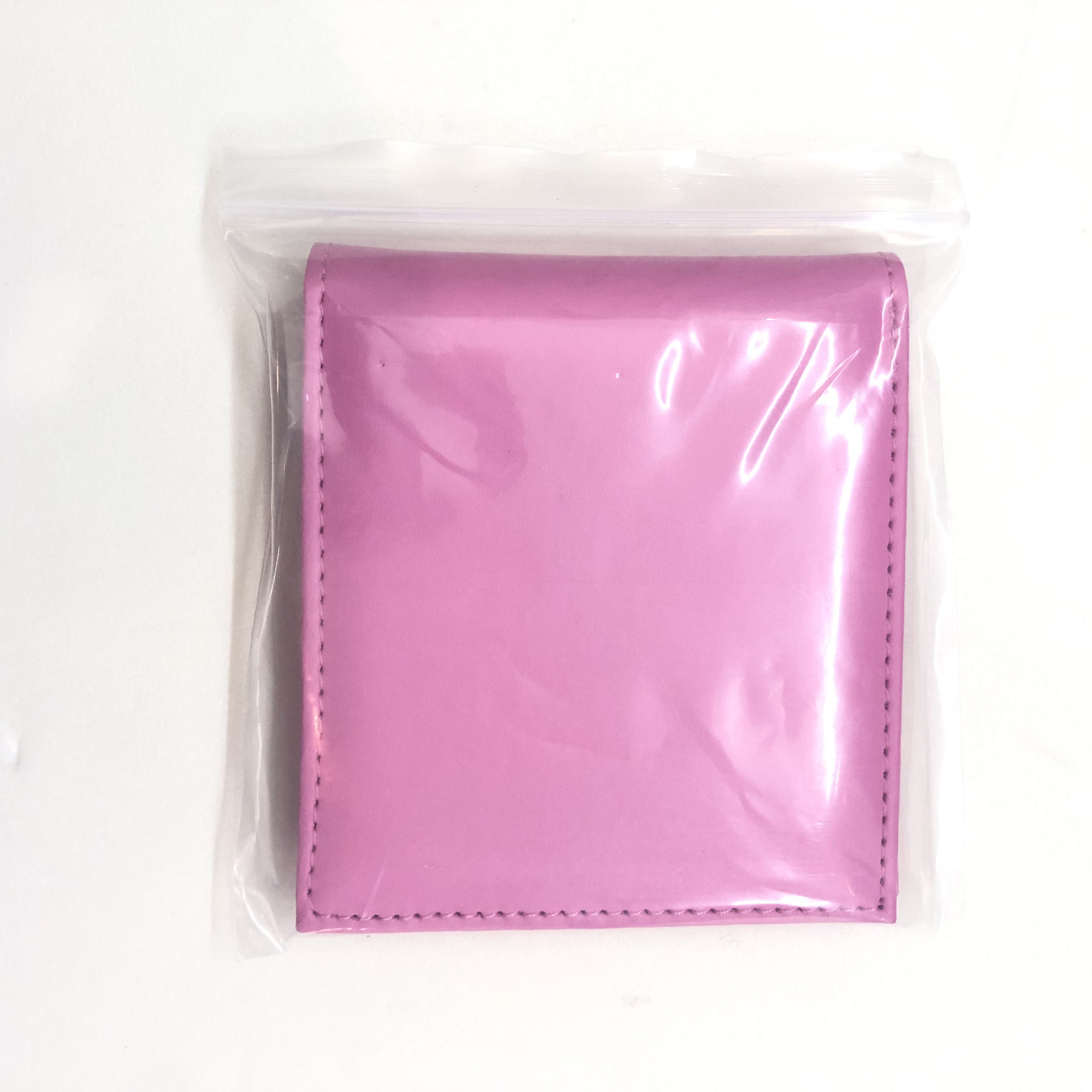 Anti Social Social Club DS ASSC Pink Ziplock Fold Cardholder Wallet in hand Supreme Size ONE SIZE - 9 Thumbnail