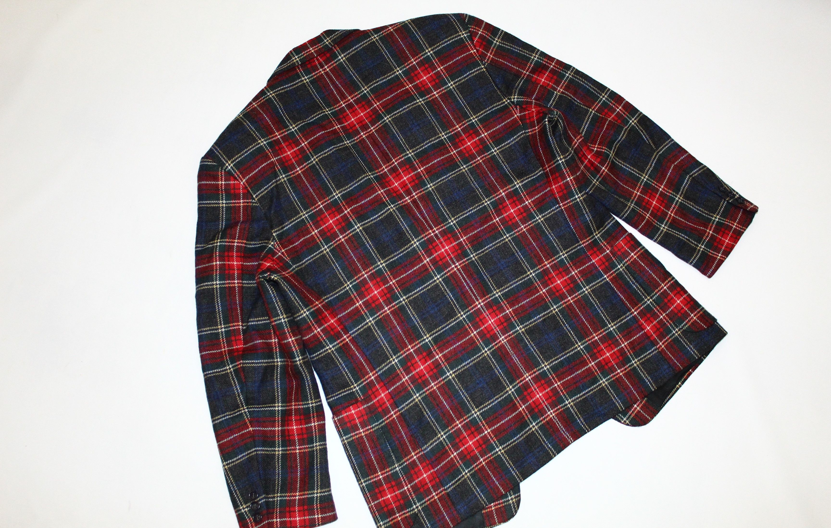 Other UK 80s Rare Frank Radloff Blazer Jacket Punk Tartan Classics Size US L / EU 52-54 / 3 - 8 Thumbnail