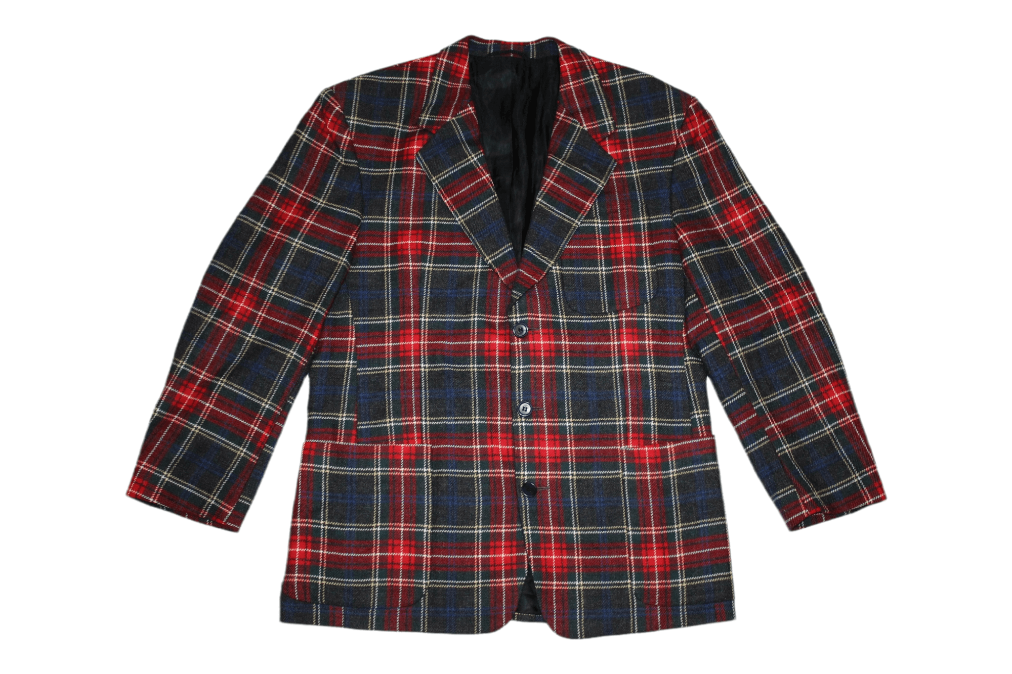 Other UK 80s Rare Frank Radloff Blazer Jacket Punk Tartan Classics Size US L / EU 52-54 / 3 - 1 Thumbnail