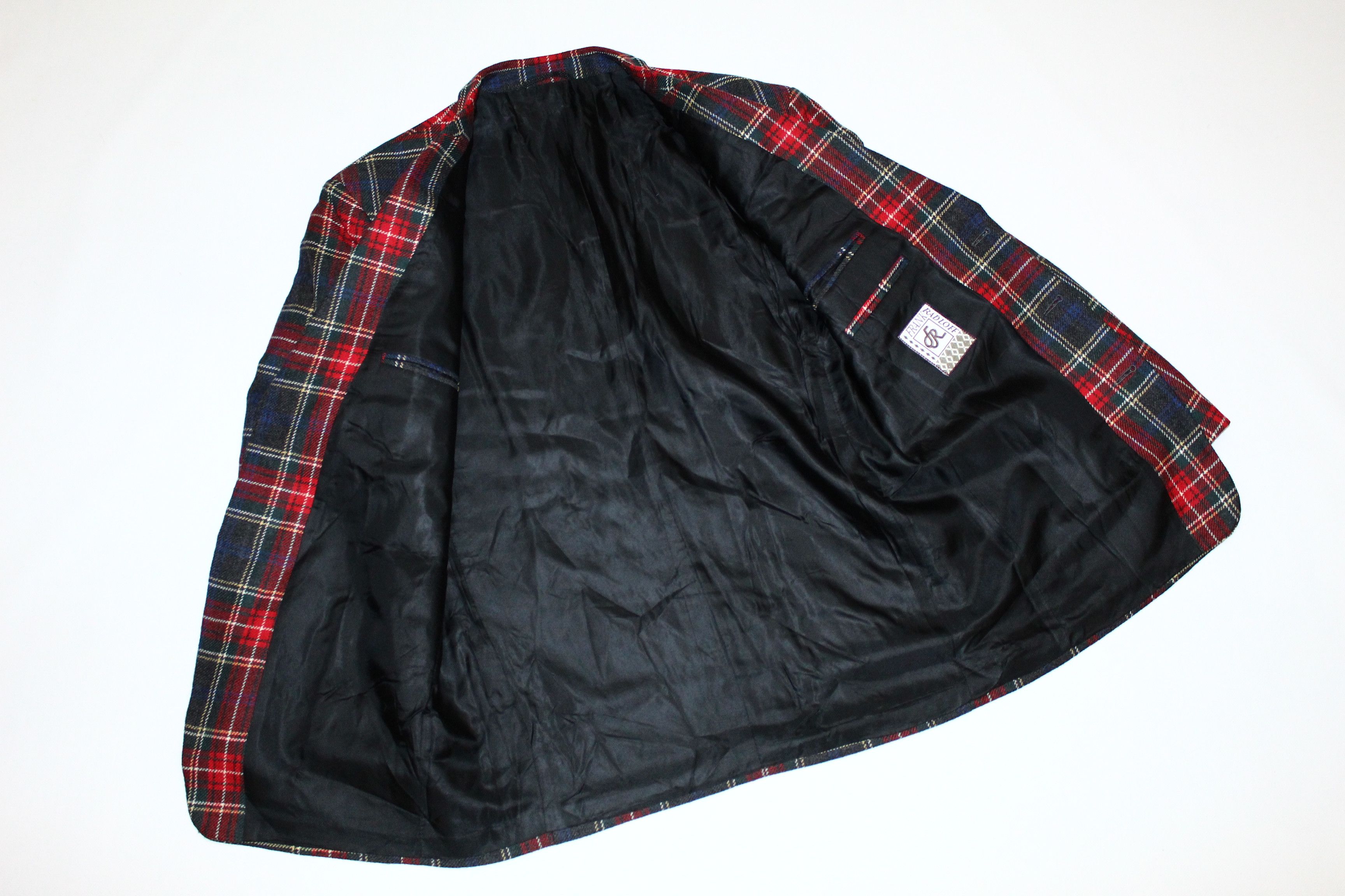 Other UK 80s Rare Frank Radloff Blazer Jacket Punk Tartan Classics Size US L / EU 52-54 / 3 - 3 Thumbnail