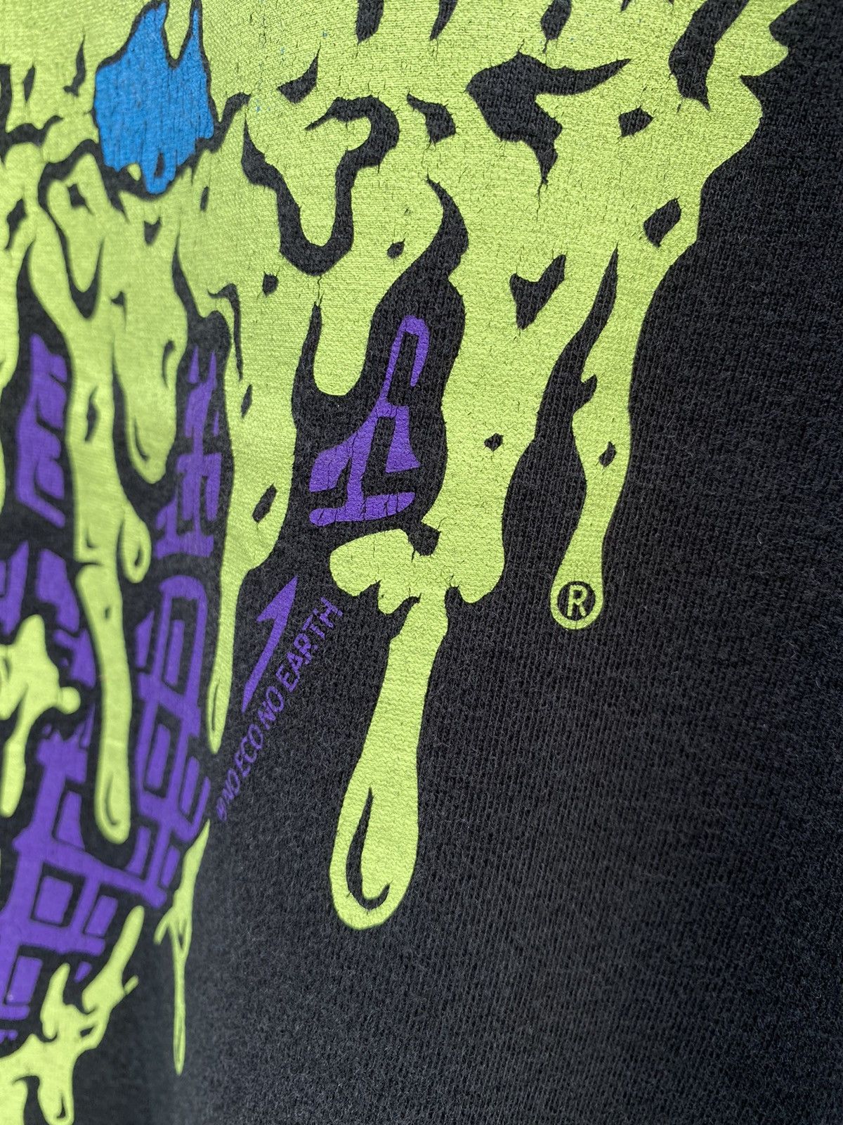 Hook-Ups Vintage 1990s Mxmxm Earth Ice Cream Rare Graphic Tee Size US XL / EU 56 / 4 - 6 Thumbnail
