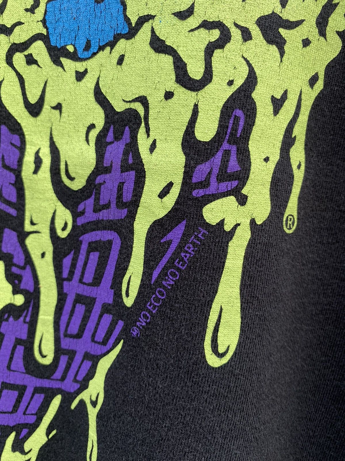 Hook-Ups Vintage 1990s Mxmxm Earth Ice Cream Rare Graphic Tee Size US XL / EU 56 / 4 - 7 Thumbnail
