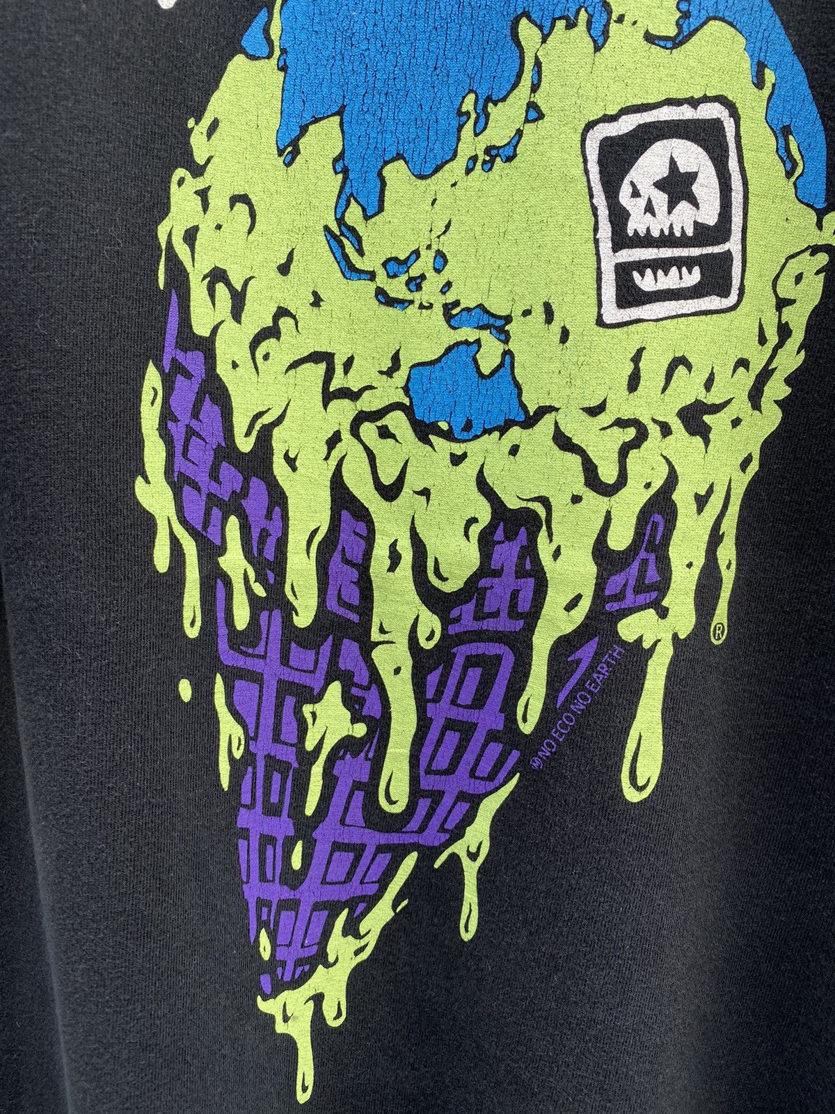 Hook-Ups Vintage 1990s Mxmxm Earth Ice Cream Rare Graphic Tee Size US XL / EU 56 / 4 - 5 Thumbnail