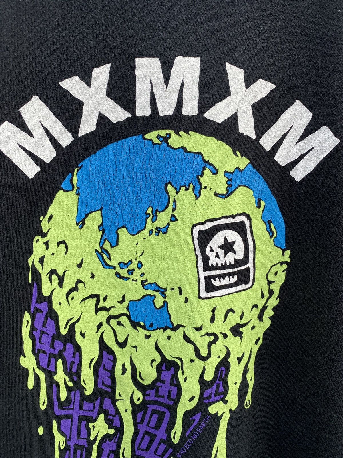Hook-Ups Vintage 1990s Mxmxm Earth Ice Cream Rare Graphic Tee Size US XL / EU 56 / 4 - 4 Thumbnail