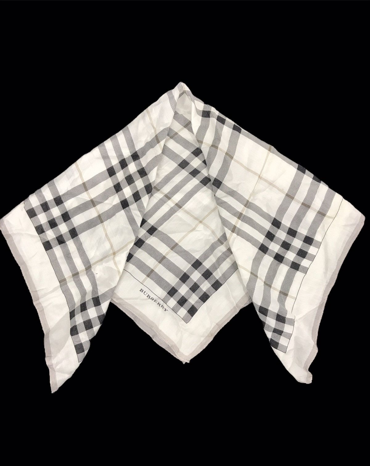 Burberry Vintage BURBERRY Nova Check Monogram Scarf Bandana Size ONE SIZE - 1 Thumbnail