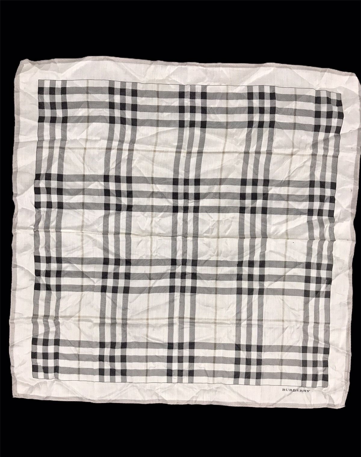 Burberry Vintage BURBERRY Nova Check Monogram Scarf Bandana Size ONE SIZE - 2 Thumbnail