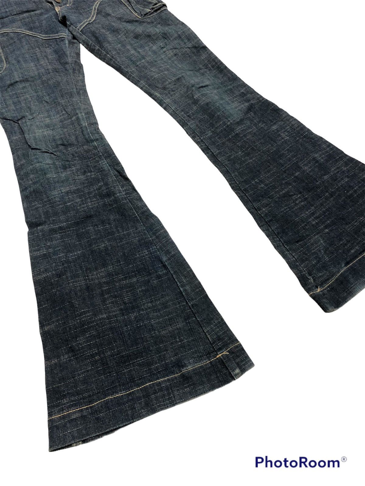 Hysteric Glamour × Japanese Brand D.I.A Jeans flare cut for ladies with Great material design Size 31" - 5 Thumbnail
