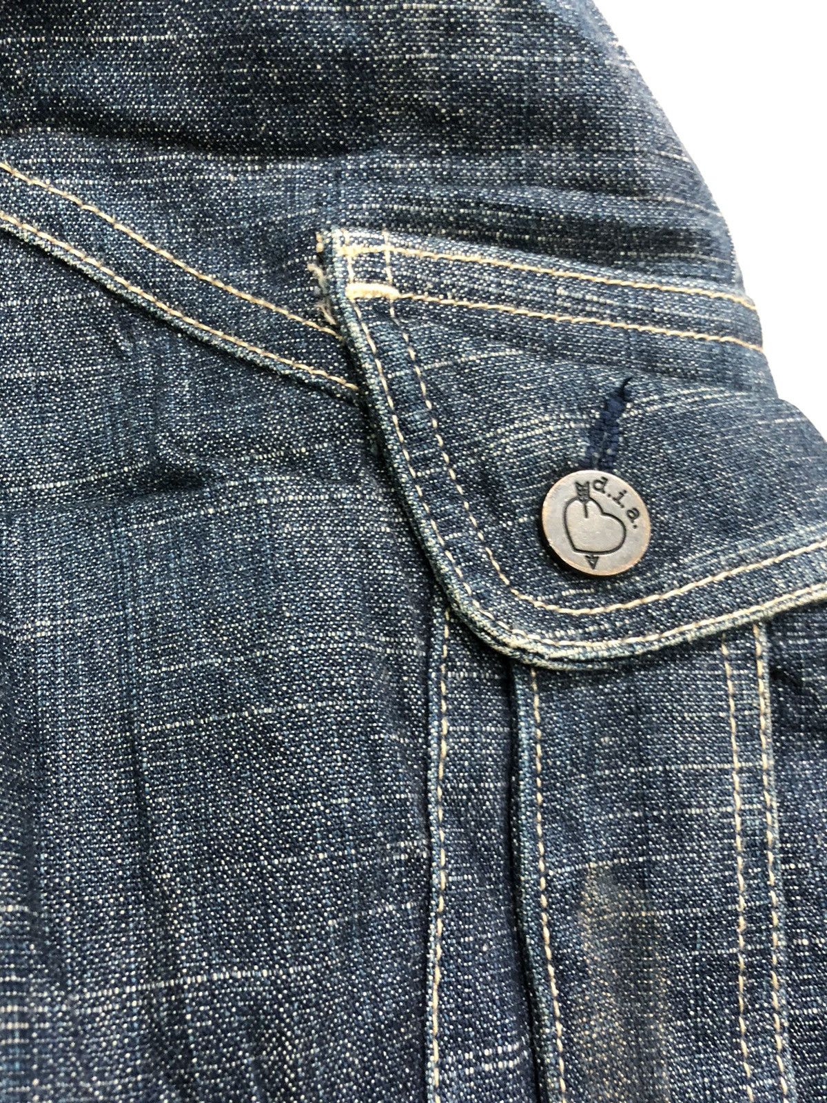 Hysteric Glamour × Japanese Brand D.I.A Jeans flare cut for ladies with Great material design Size 31" - 6 Thumbnail