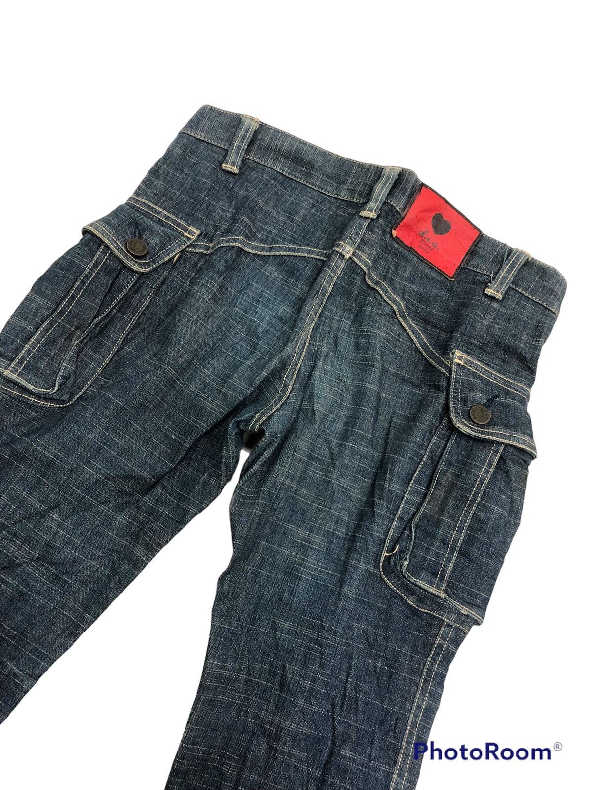 Hysteric Glamour × Japanese Brand D.I.A Jeans flare cut for ladies with Great material design Size 31" - 4 Thumbnail