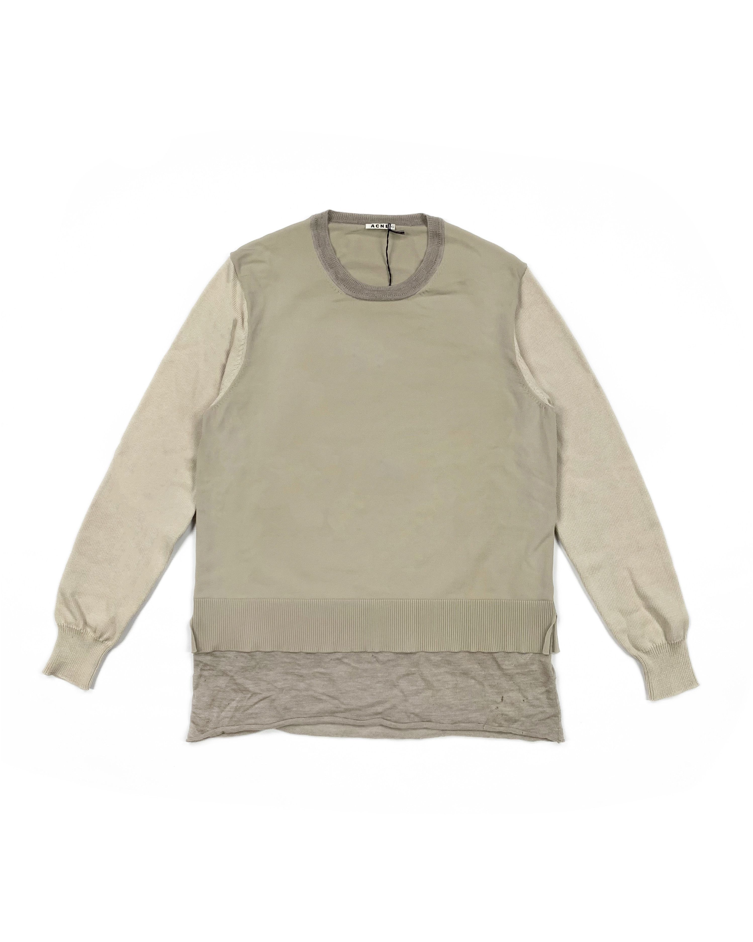 Acne Studios S/S 13 Tyrese - Mixed Layered Knit Sweater Size L / US 10 / IT 46 - 1 Thumbnail