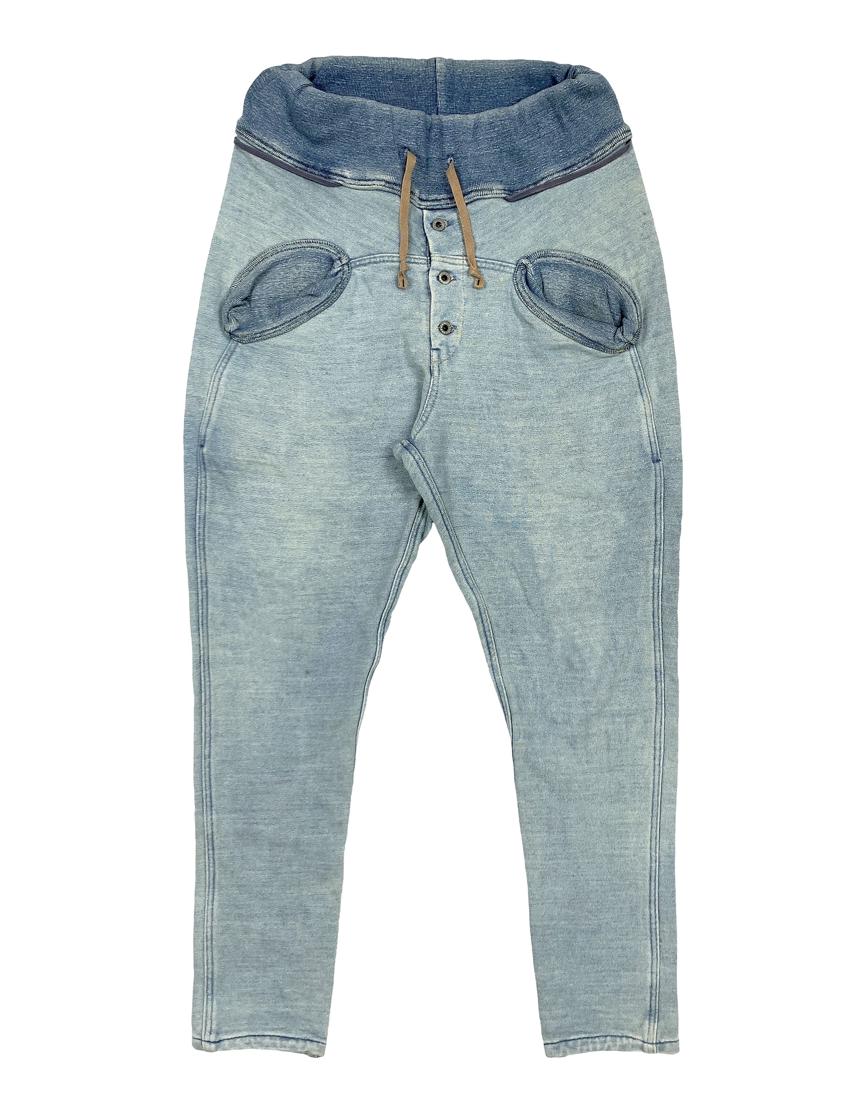image of Kapital x Kapital Kountry Indigo Nouvelle Thick Sweatpants (Fits Most), Men's (Size 32)