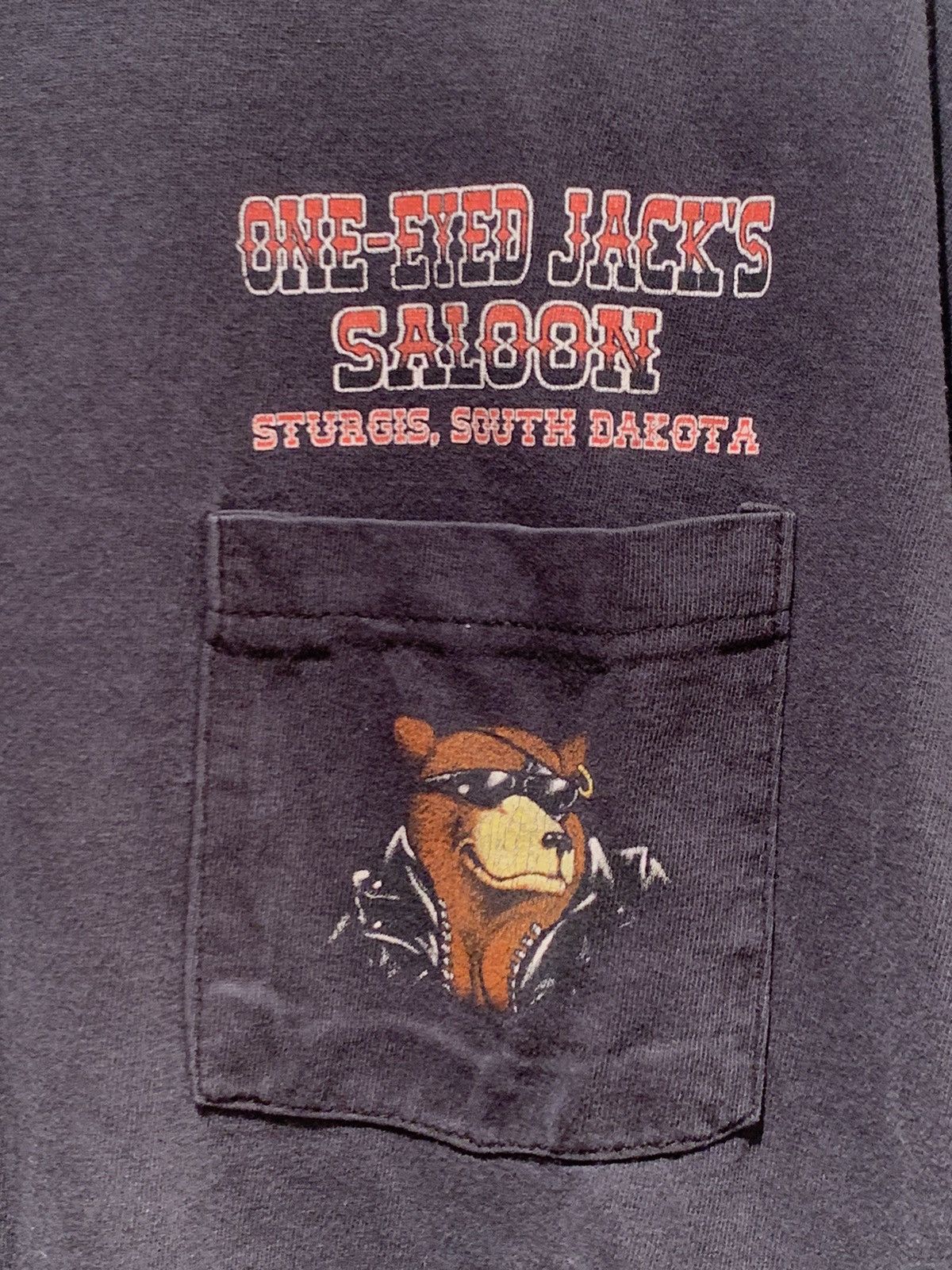 Vintage *RARE* Vintage 2001 Sturgis One-Eyed Jacks Saloon T-Shirt XL Size US XL / EU 56 / 4 - 6 Thumbnail