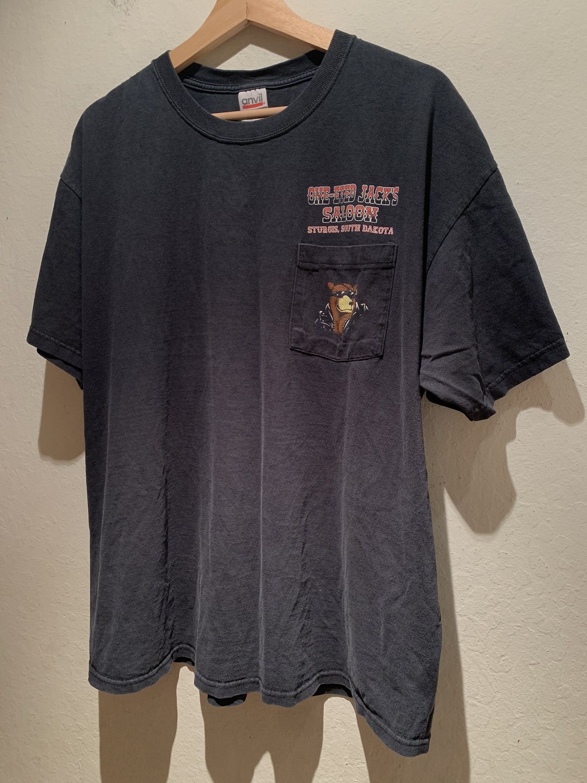 Vintage *RARE* Vintage 2001 Sturgis One-Eyed Jacks Saloon T-Shirt XL Size US XL / EU 56 / 4 - 2 Thumbnail