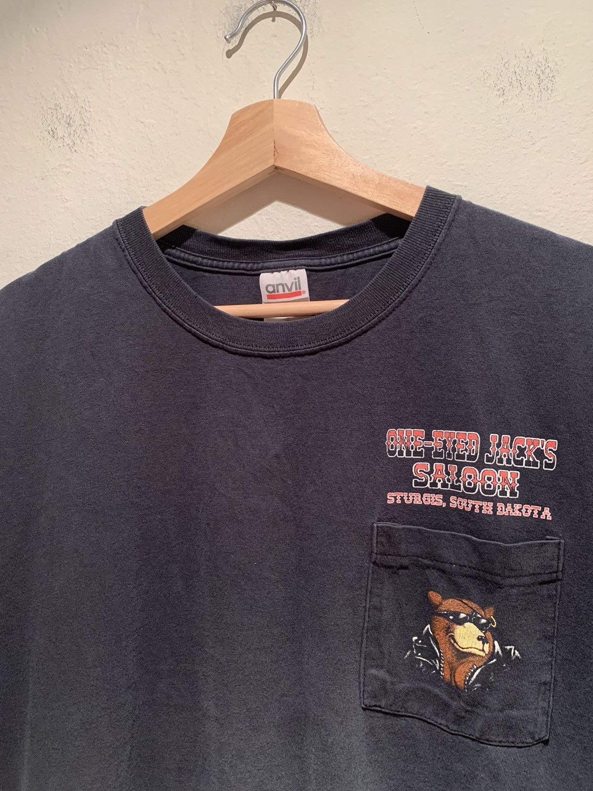Vintage *RARE* Vintage 2001 Sturgis One-Eyed Jacks Saloon T-Shirt XL Size US XL / EU 56 / 4 - 4 Thumbnail