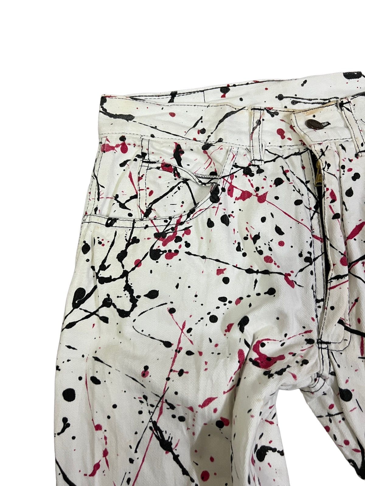 Other Vintage Made In England Modzart Splashed Paint Destroy Pants Size US 29 - 10 Thumbnail