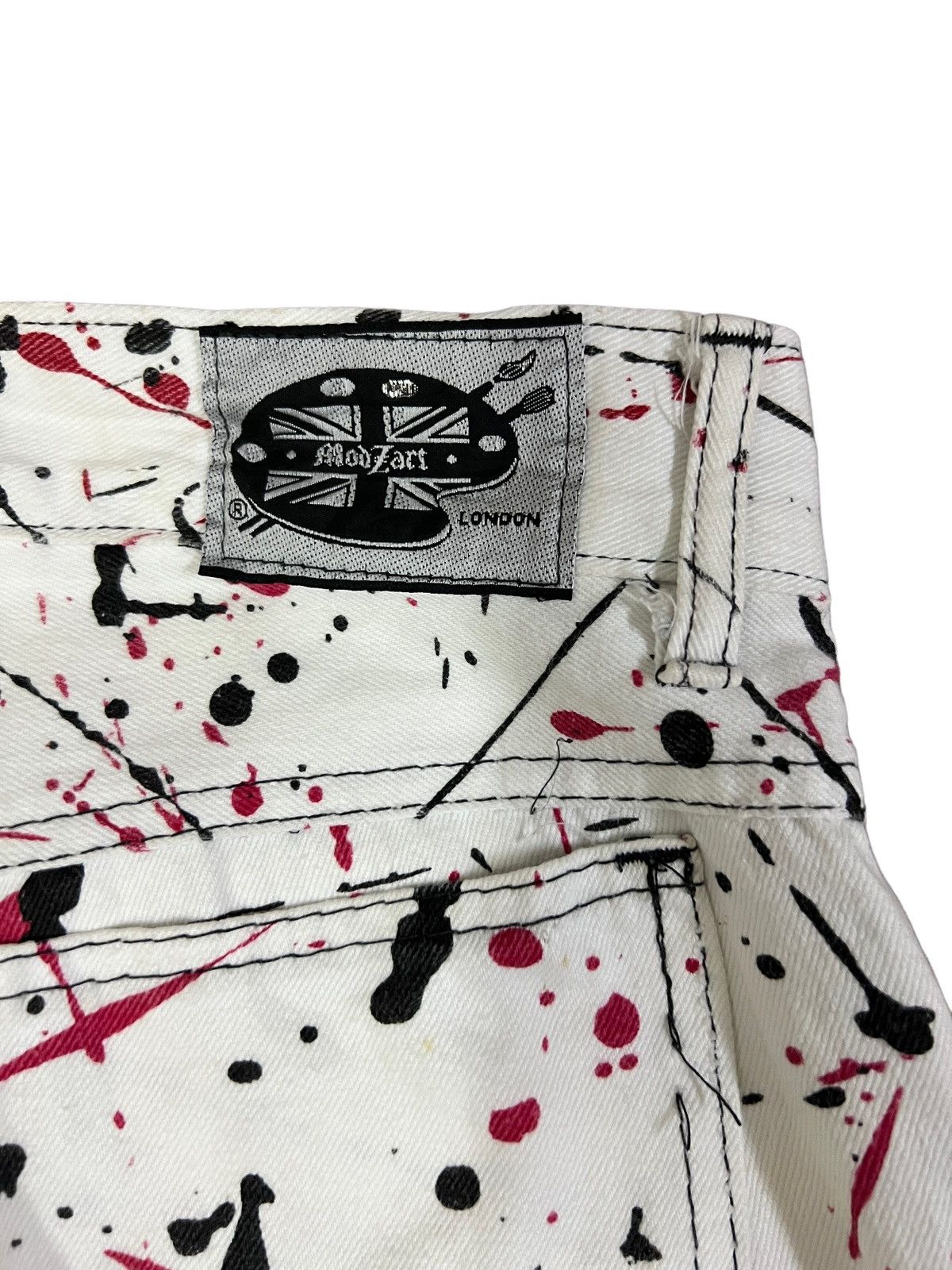 Other Vintage Made In England Modzart Splashed Paint Destroy Pants Size US 29 - 15 Thumbnail