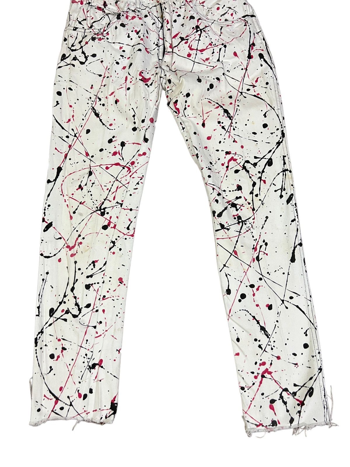 Other Vintage Made In England Modzart Splashed Paint Destroy Pants Size US 29 - 8 Thumbnail