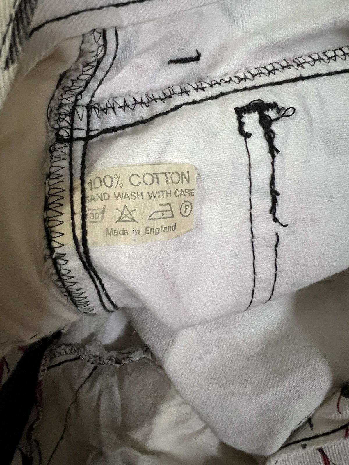 Other Vintage Made In England Modzart Splashed Paint Destroy Pants Size US 29 - 16 Thumbnail