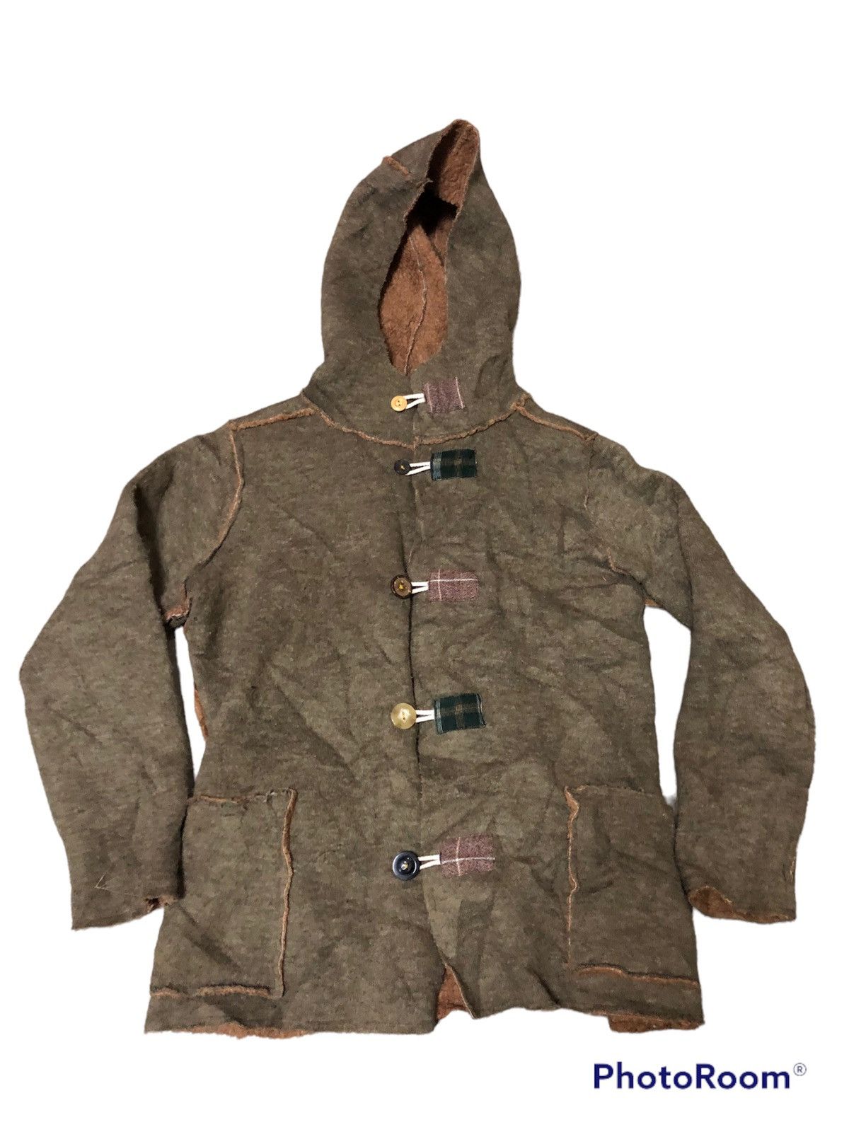 image of Avant Garde Vintage Japanesebrand Lime Inc Hoodie in Choccolate Gray, Men's (Size Medium)