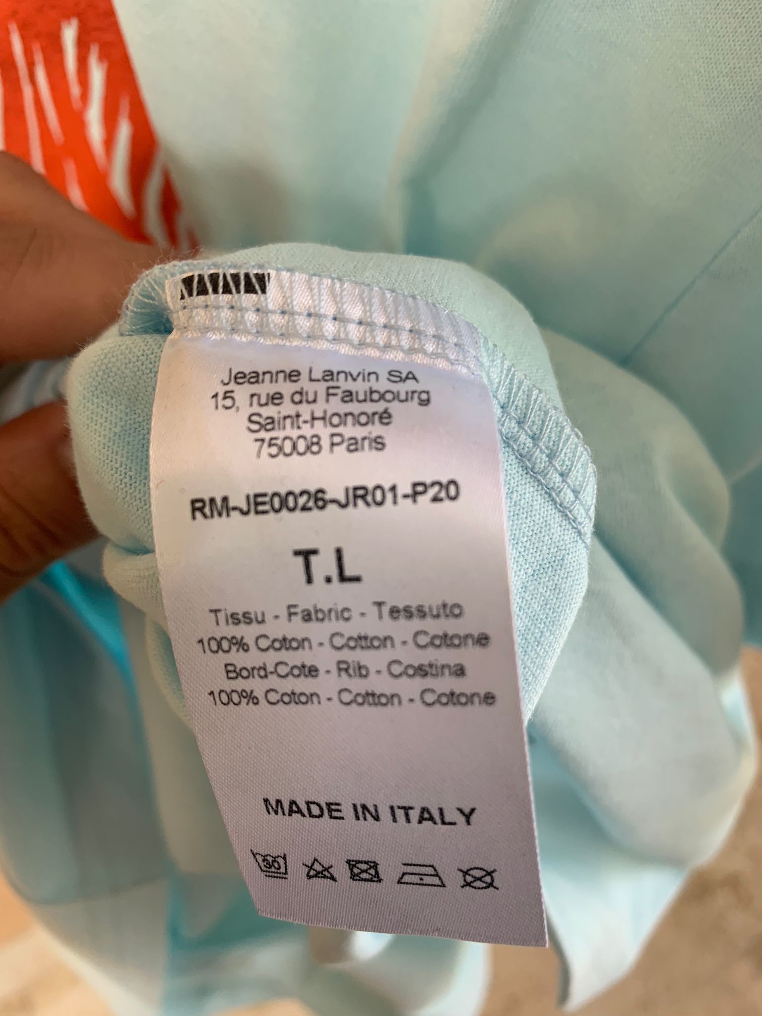 Lanvin Mother Daughter Tee in Light Blue Size US M / EU 48-50 / 2 - 12 Thumbnail