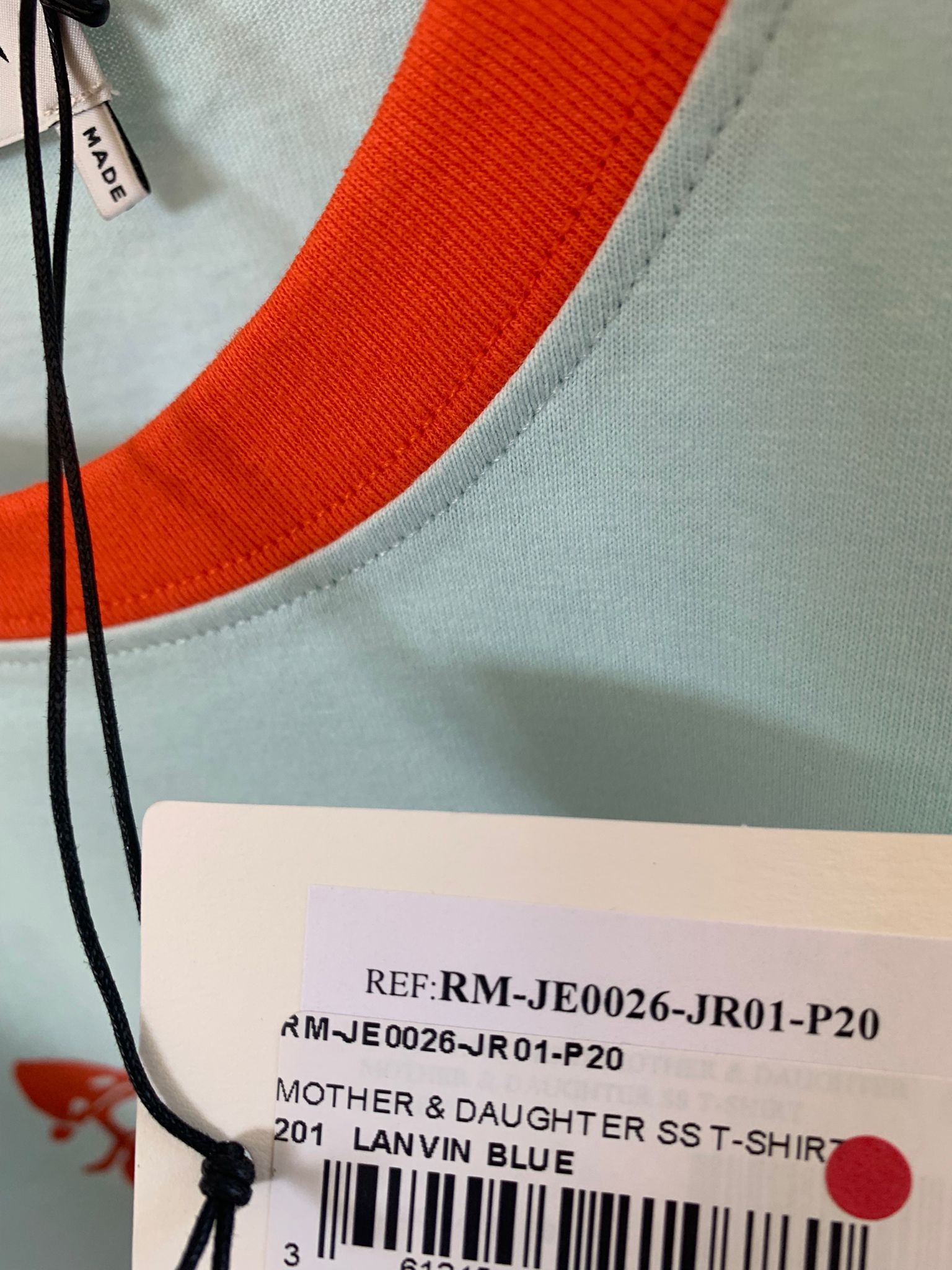 Lanvin Mother Daughter Tee in Light Blue Size US M / EU 48-50 / 2 - 10 Thumbnail