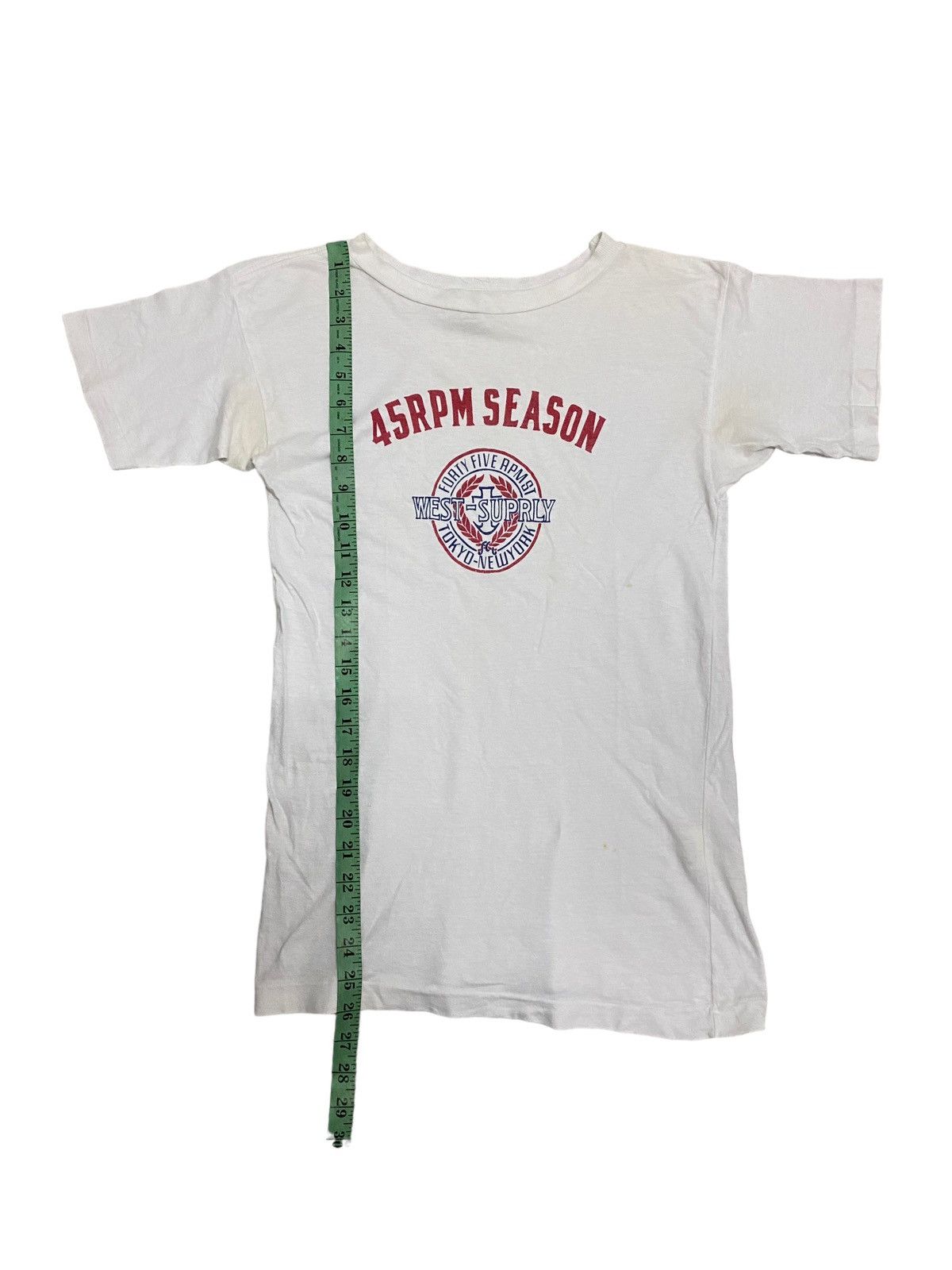 45rpm × Japanese Brand × Vintage Vintage 45rpm Season Japanese White Tee Size S / US 4 / IT 40 - 9 Thumbnail