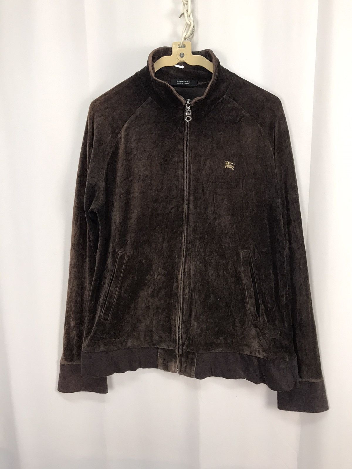 Burberry × Japanese Brand Burberry black label distressed zipper sweater Size US M / EU 48-50 / 2 - 9 Thumbnail