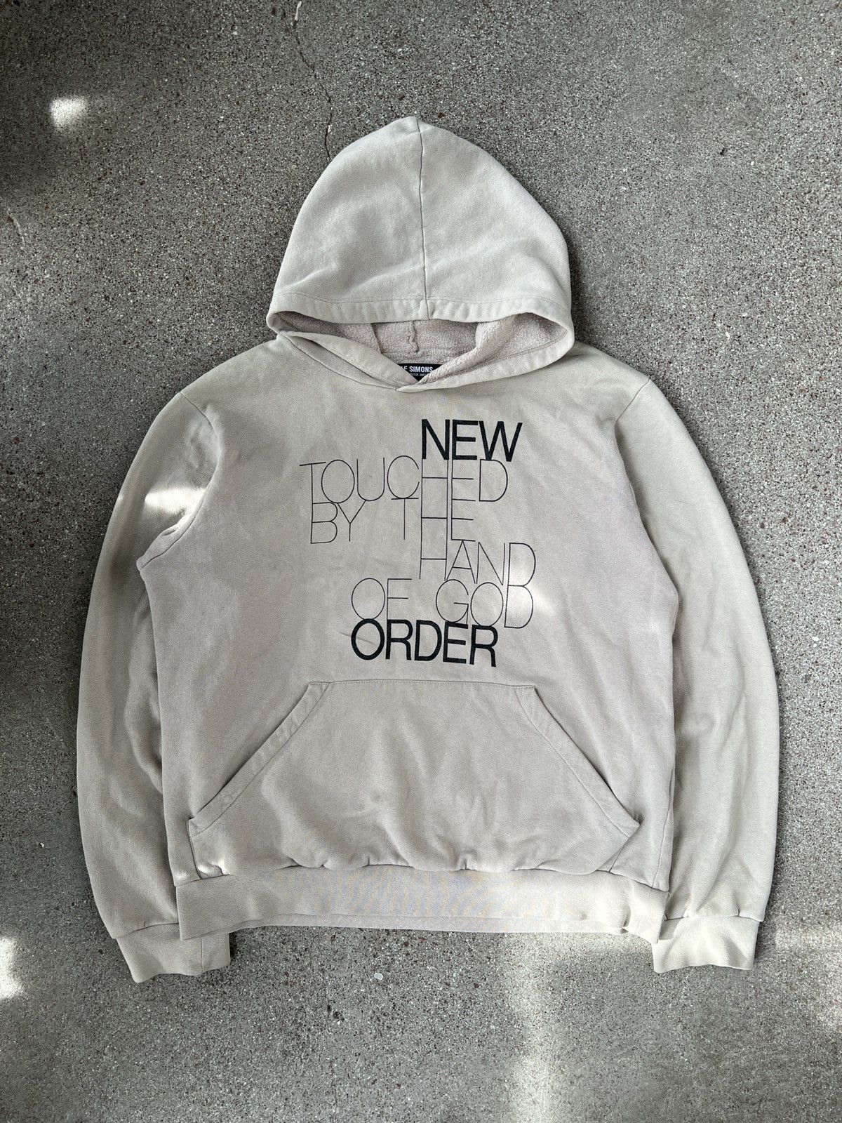 Pre owned Raf Simons Aw03 New Order Hoodie In Beige ModeSens