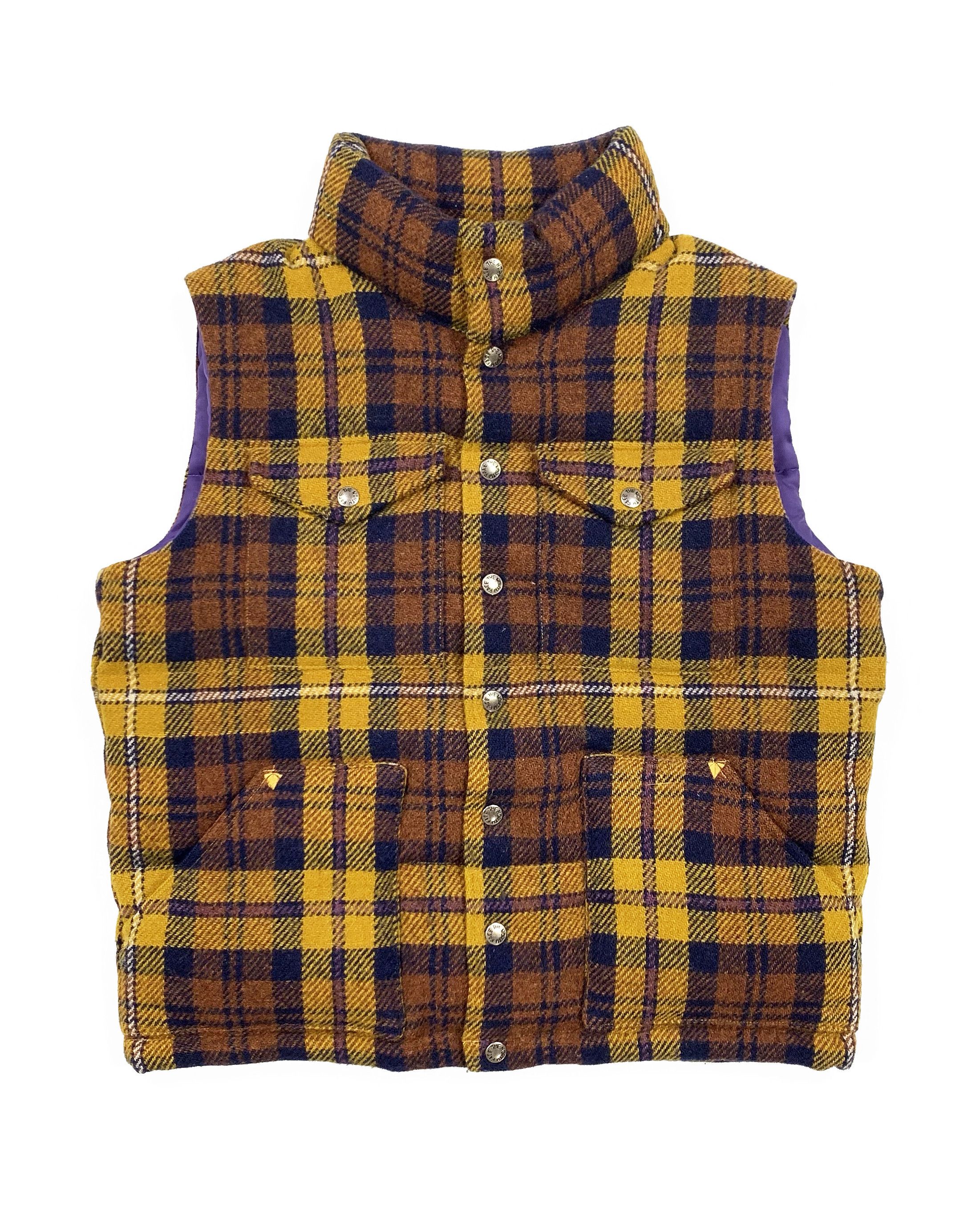 Nanamica × The North Face × The North Face Purple Label Harris Tweed Plaid Down  Vest (Purple Label) | Grailed